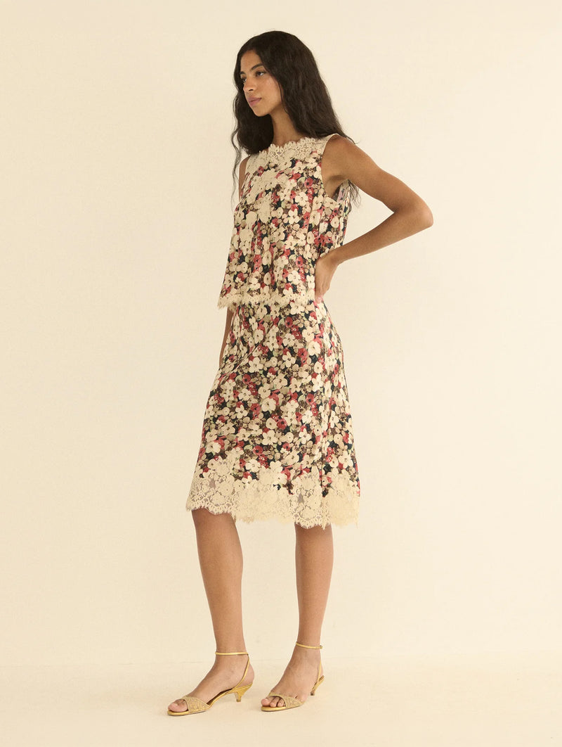 Elowette Skirt in Wildflower Bramble