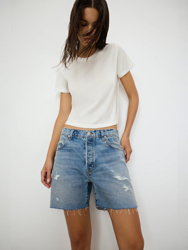 Emmett Denim Short in Light Indigo