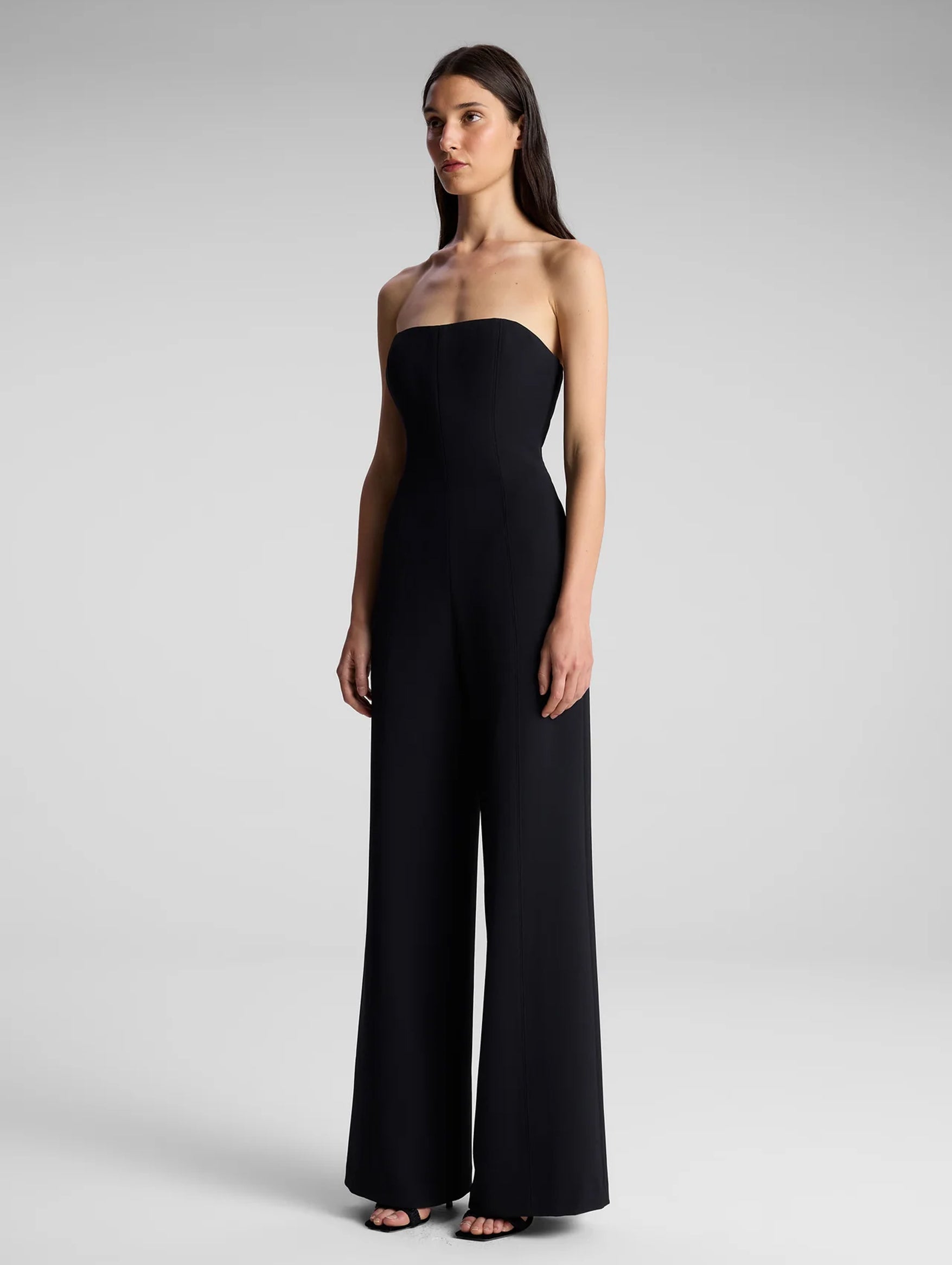 Eden Strapless Jumpsuit in Black