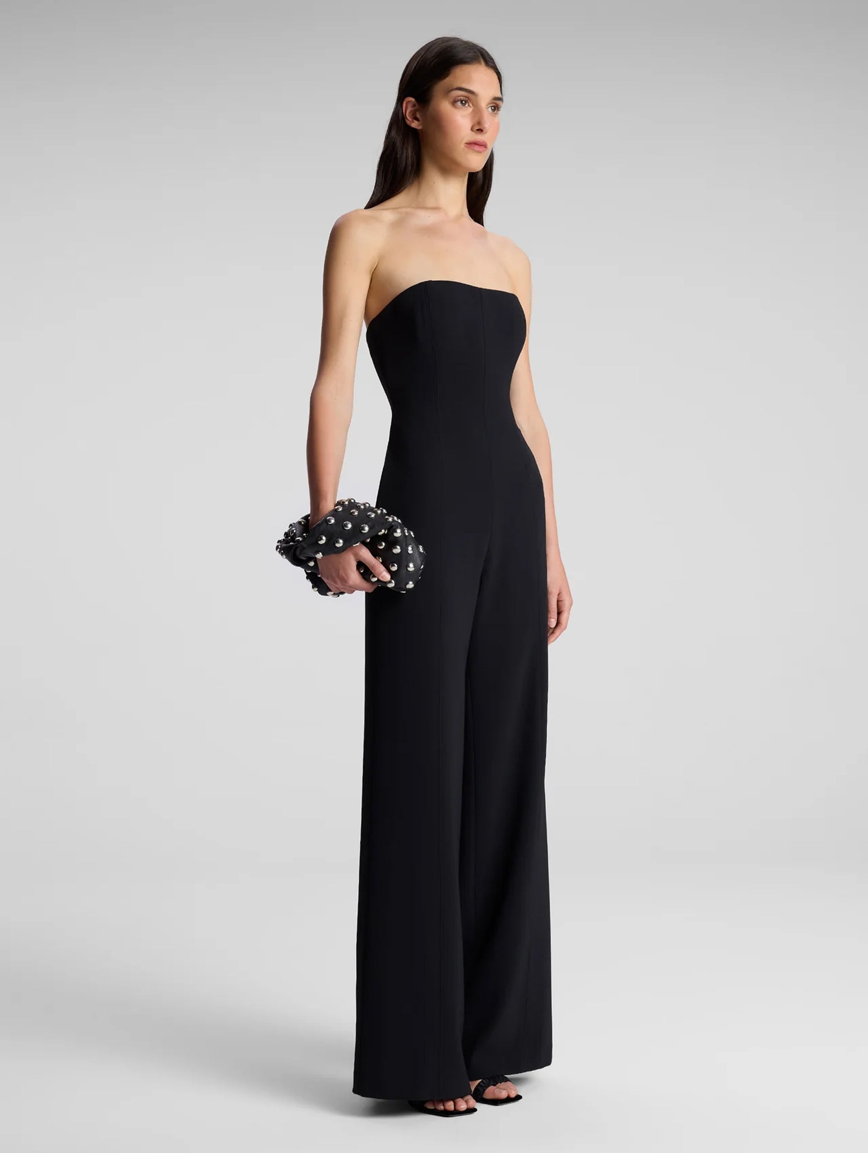 Eden Strapless Jumpsuit in Black