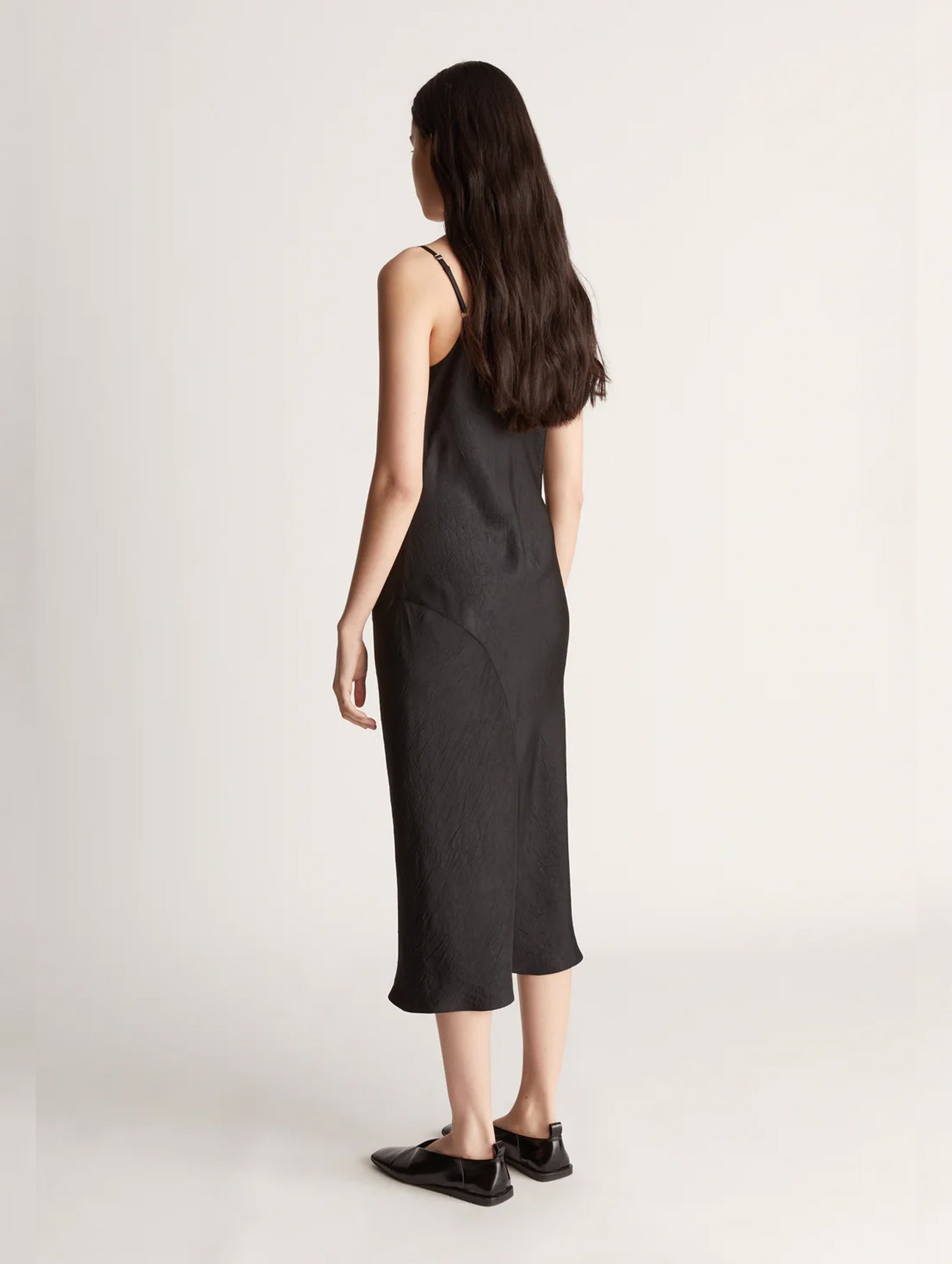 Eden Slip Dress in Black