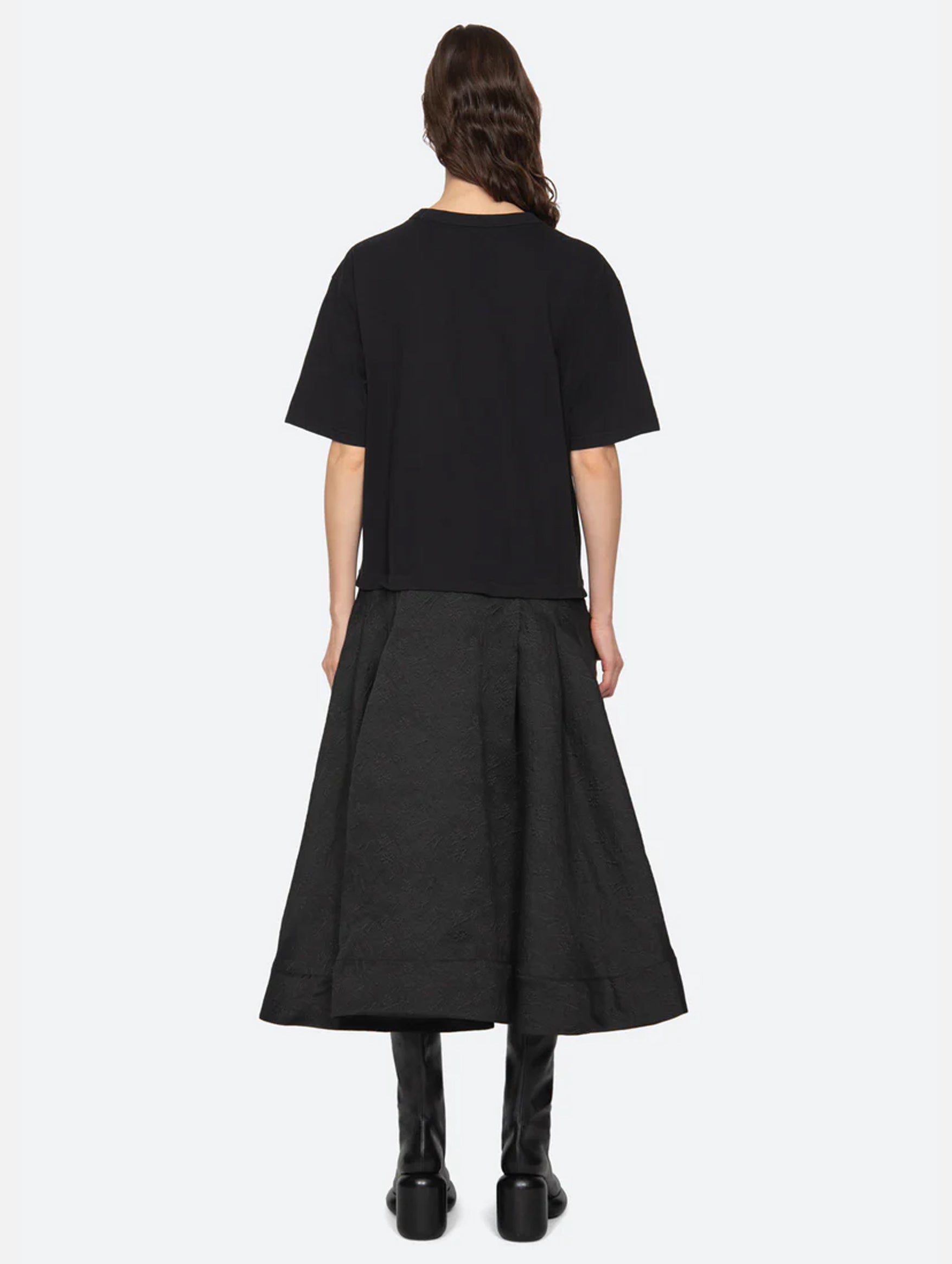 Elegi T-Shirt Dress in Black