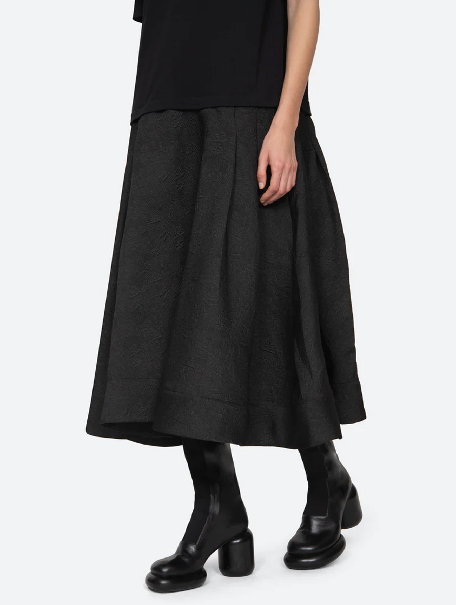 Elegi T-Shirt Dress in Black