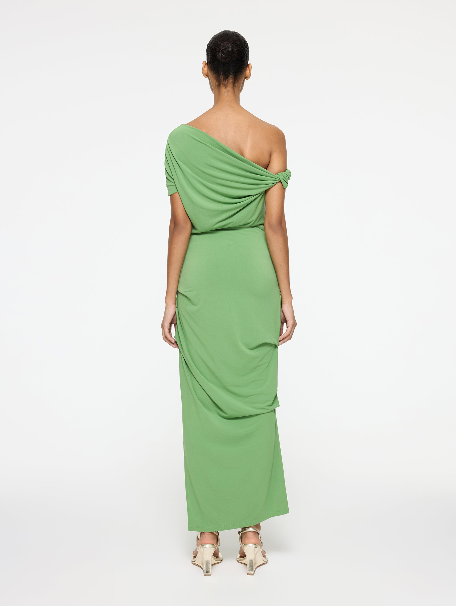 Elemental Ida Dress in Forest Green
