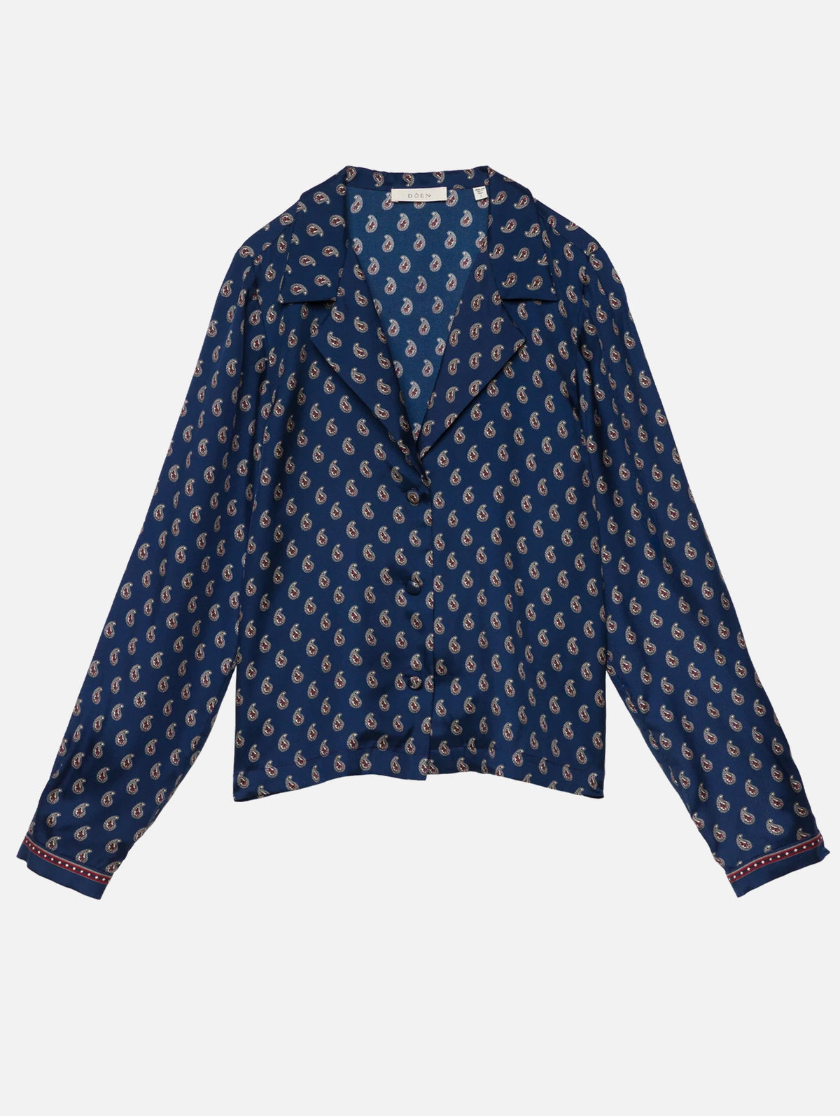 Elene Top in Bleu Taorina Paisley