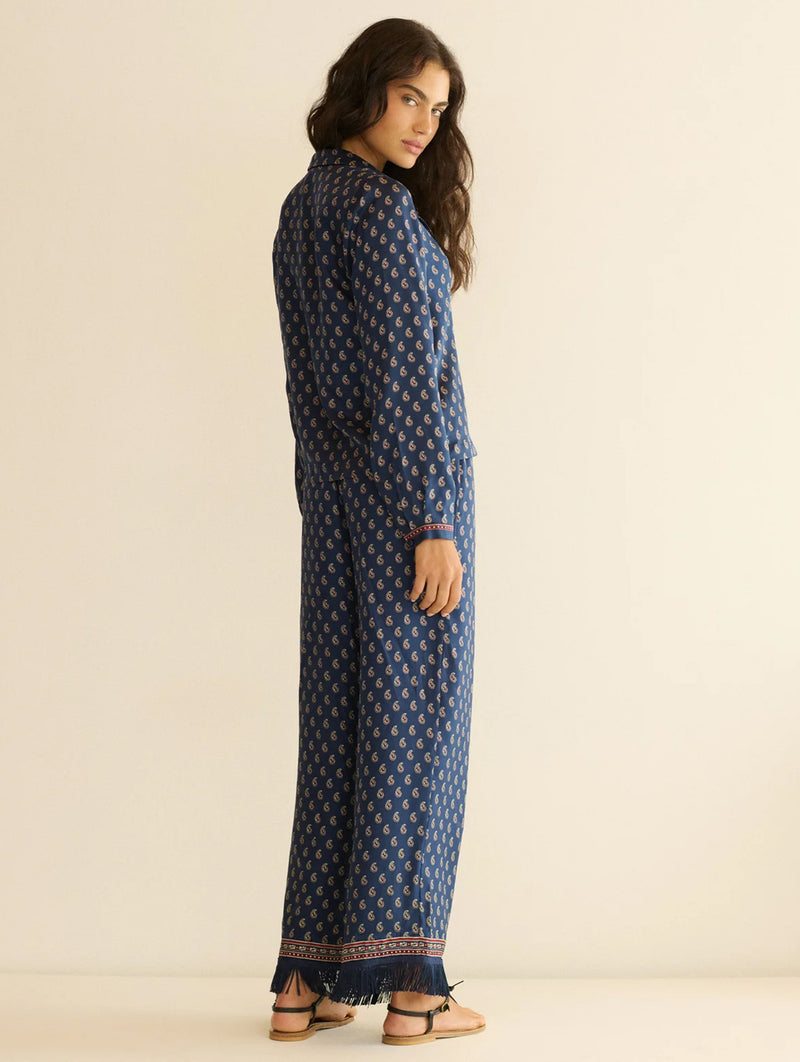 Elene Top in Bleu Taorina Paisley