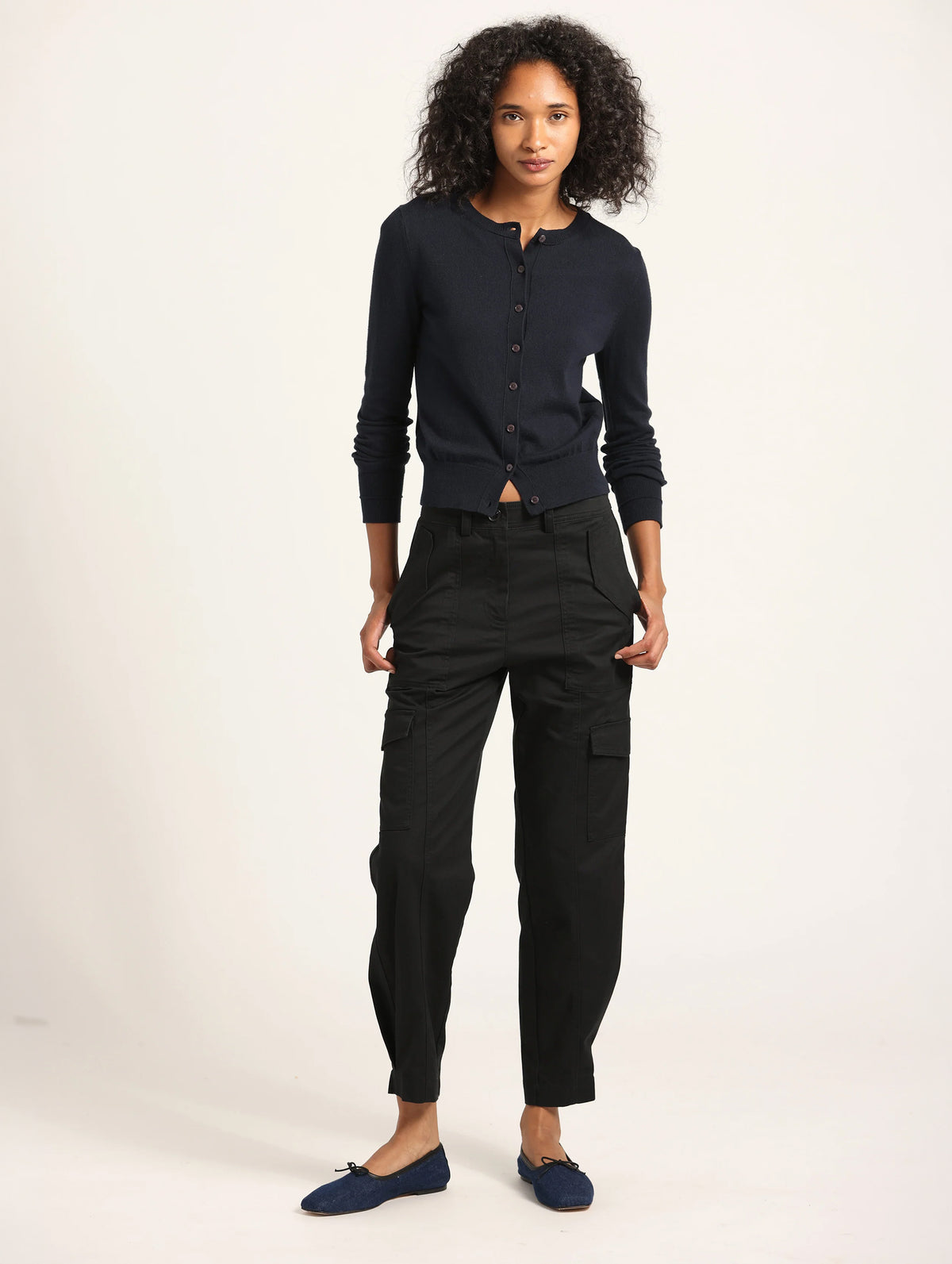 Elian Utility Pant in Black