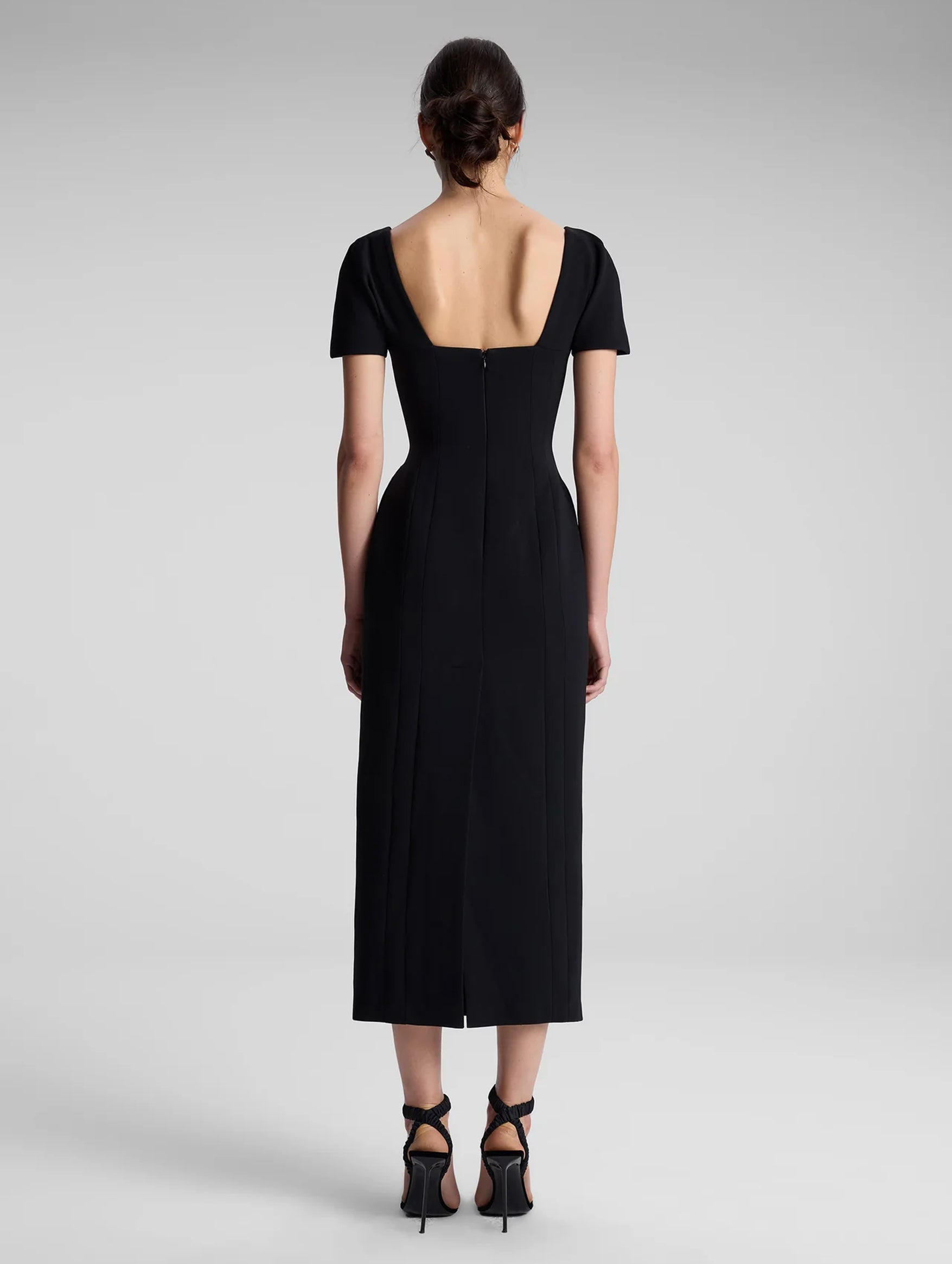 Elvie Midi Dress in Black