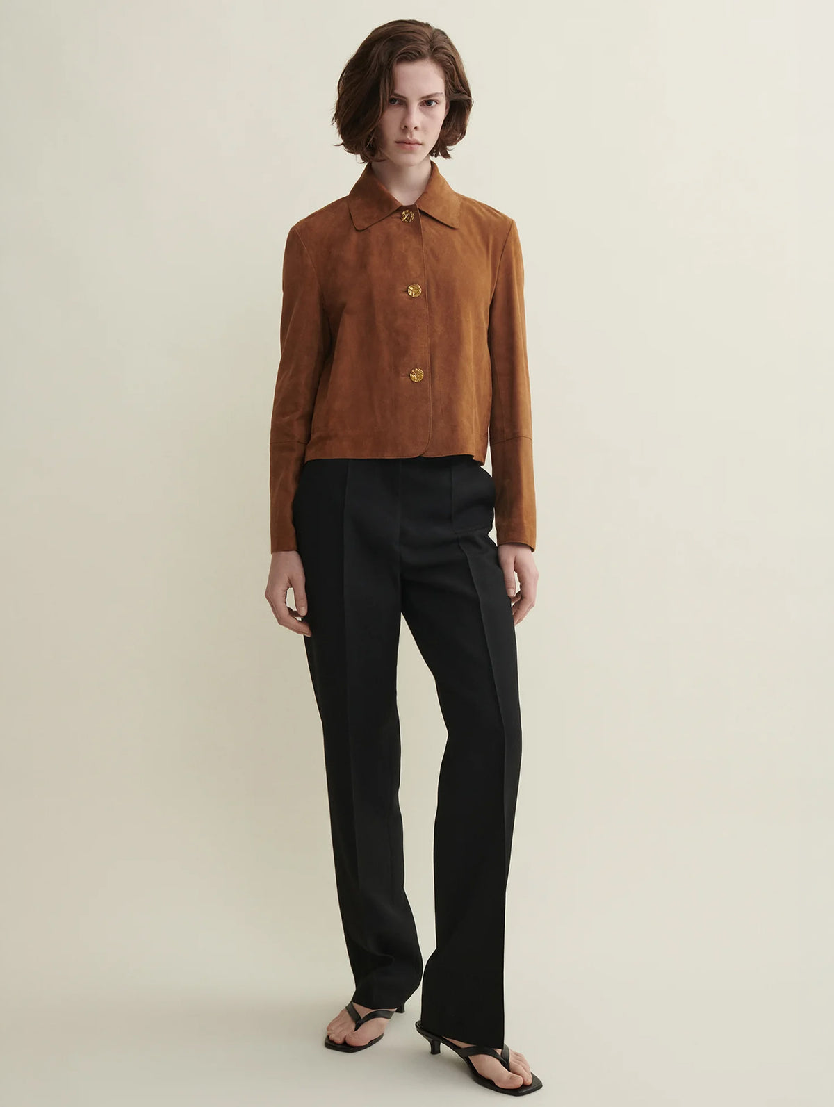 Emilla Suede Jacket in Whiskey