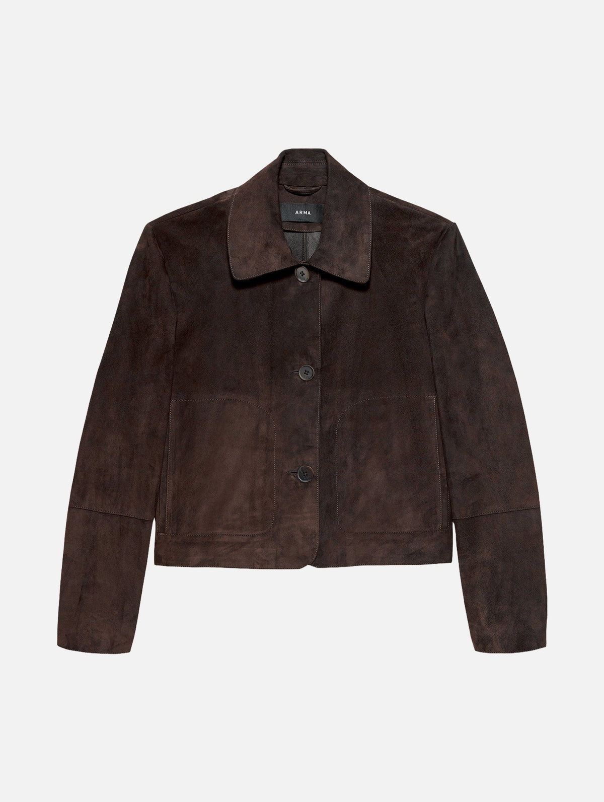 Emy Suede Jacket in Mud Brown
