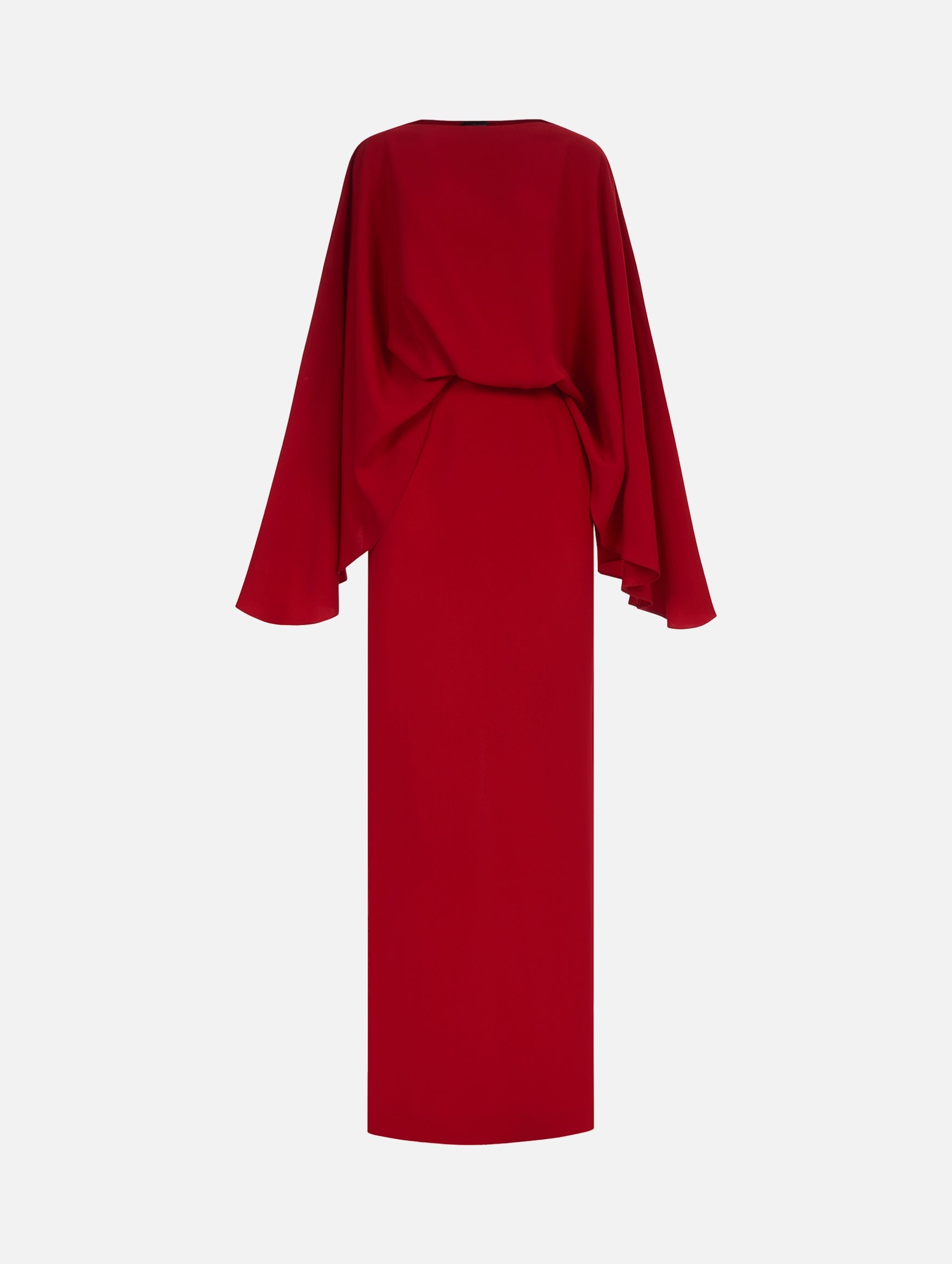 Eolia Blouson Dress in Ruby