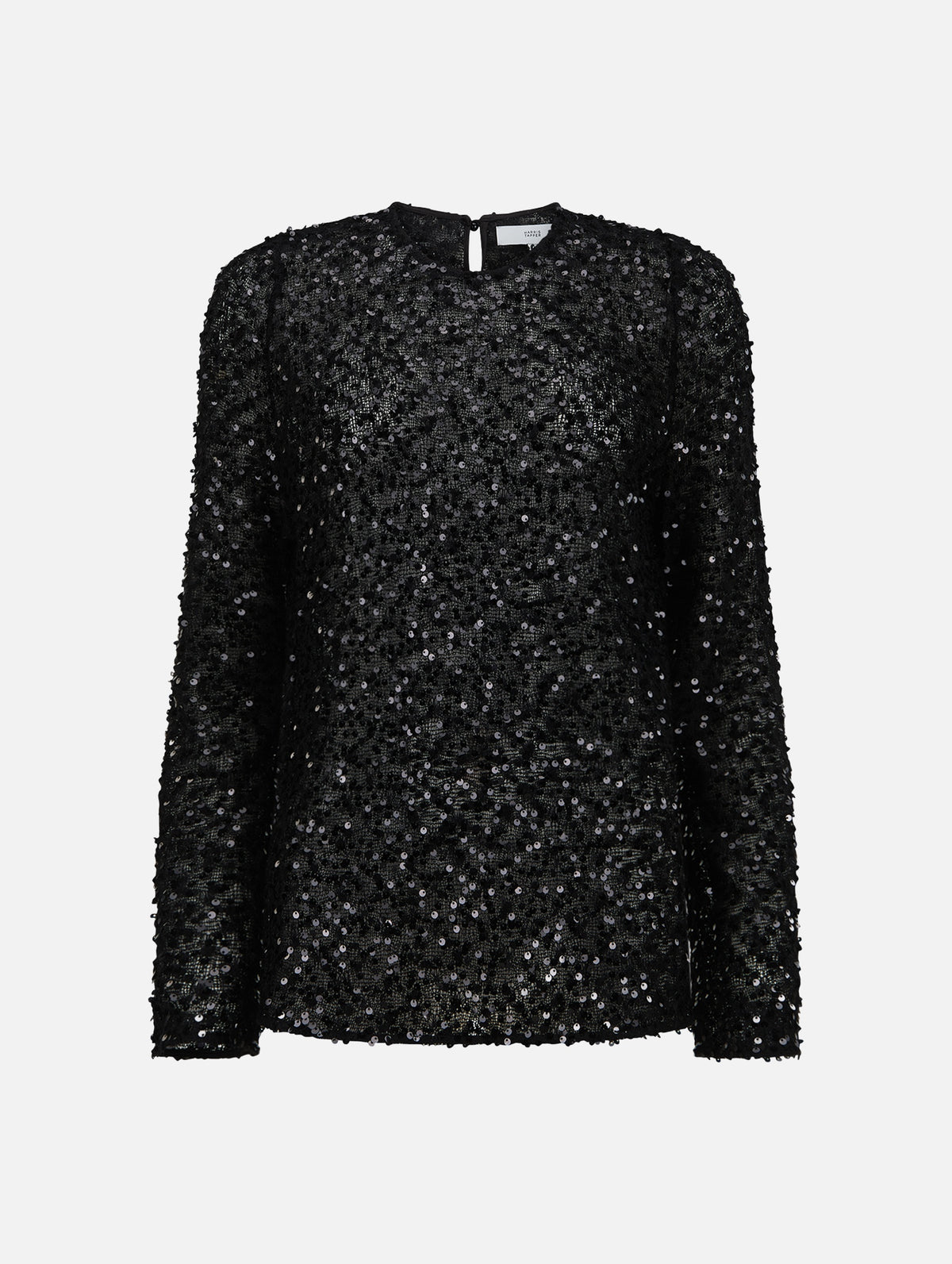 Eva Sequin Top in Black