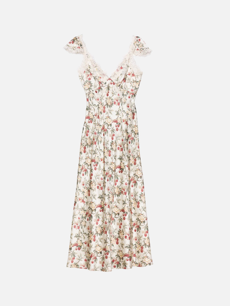 Fiona Dress in Cerise Et Fleur