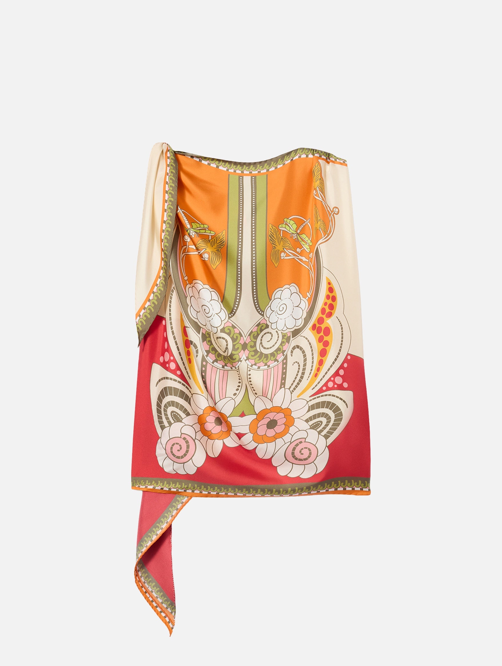 Full-On Foulard in Ambrosia Placée Orange