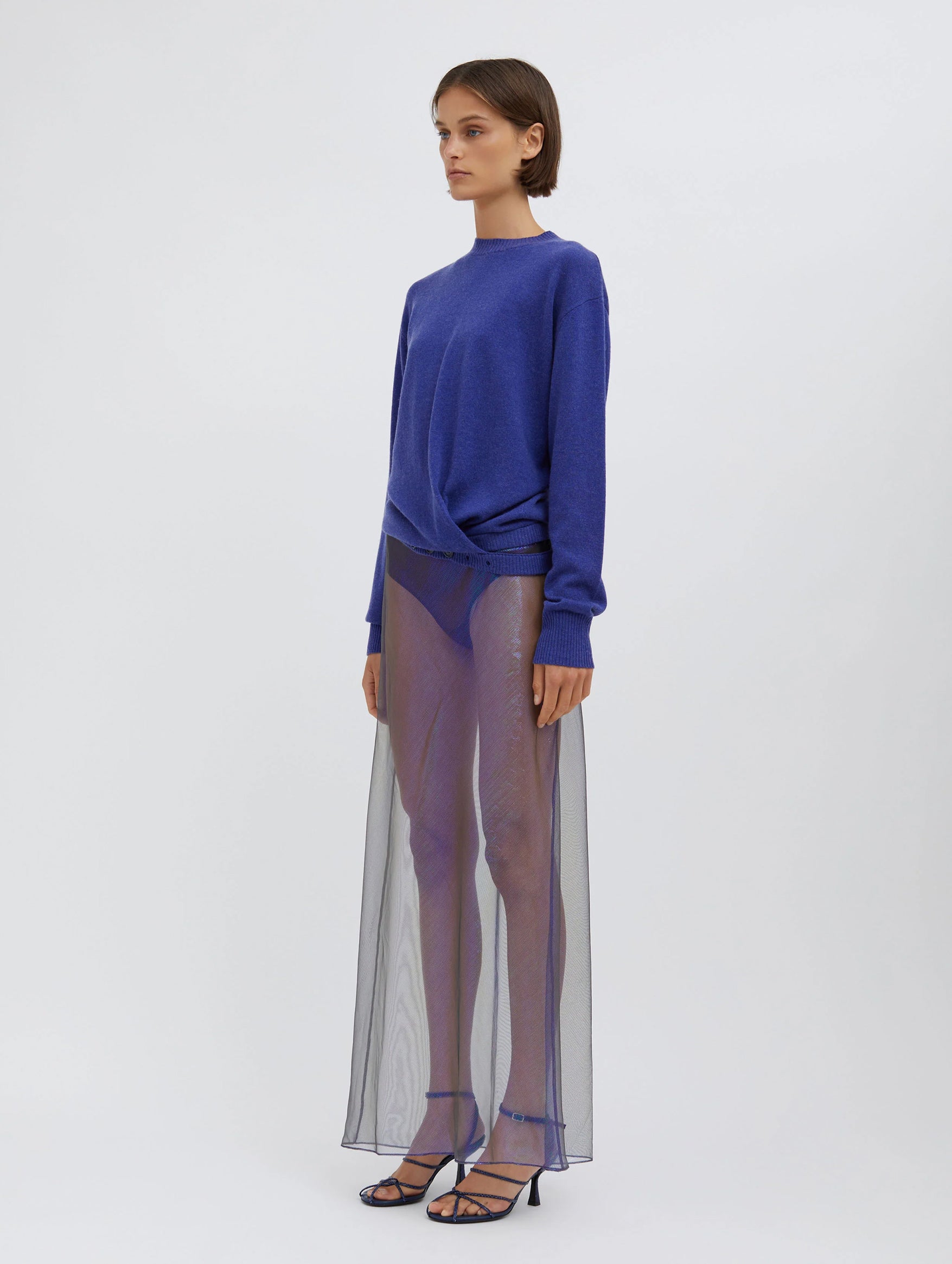 Fasten Cashmere Sweater in Sodalite