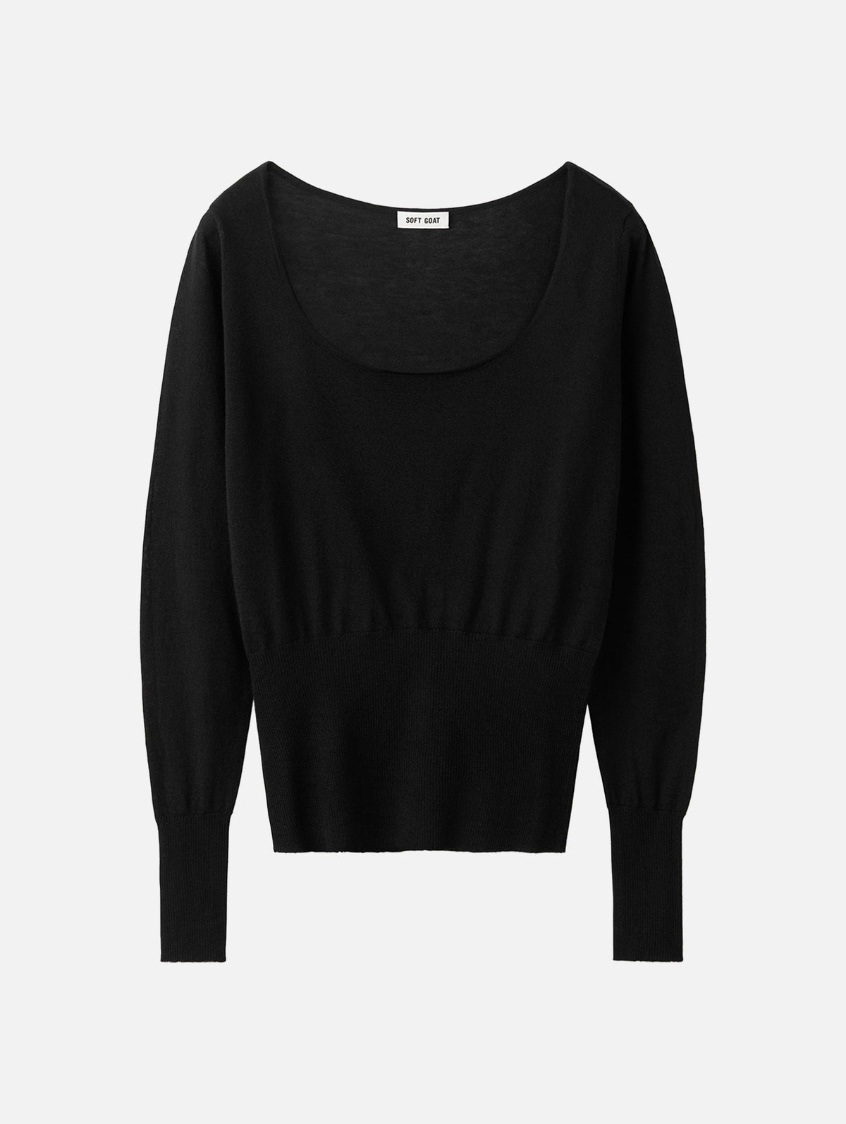 Featherlight O-Neck in Black