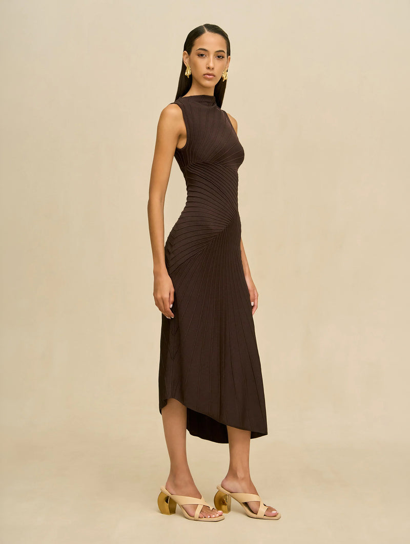 Fen Knit Dress in Luwak