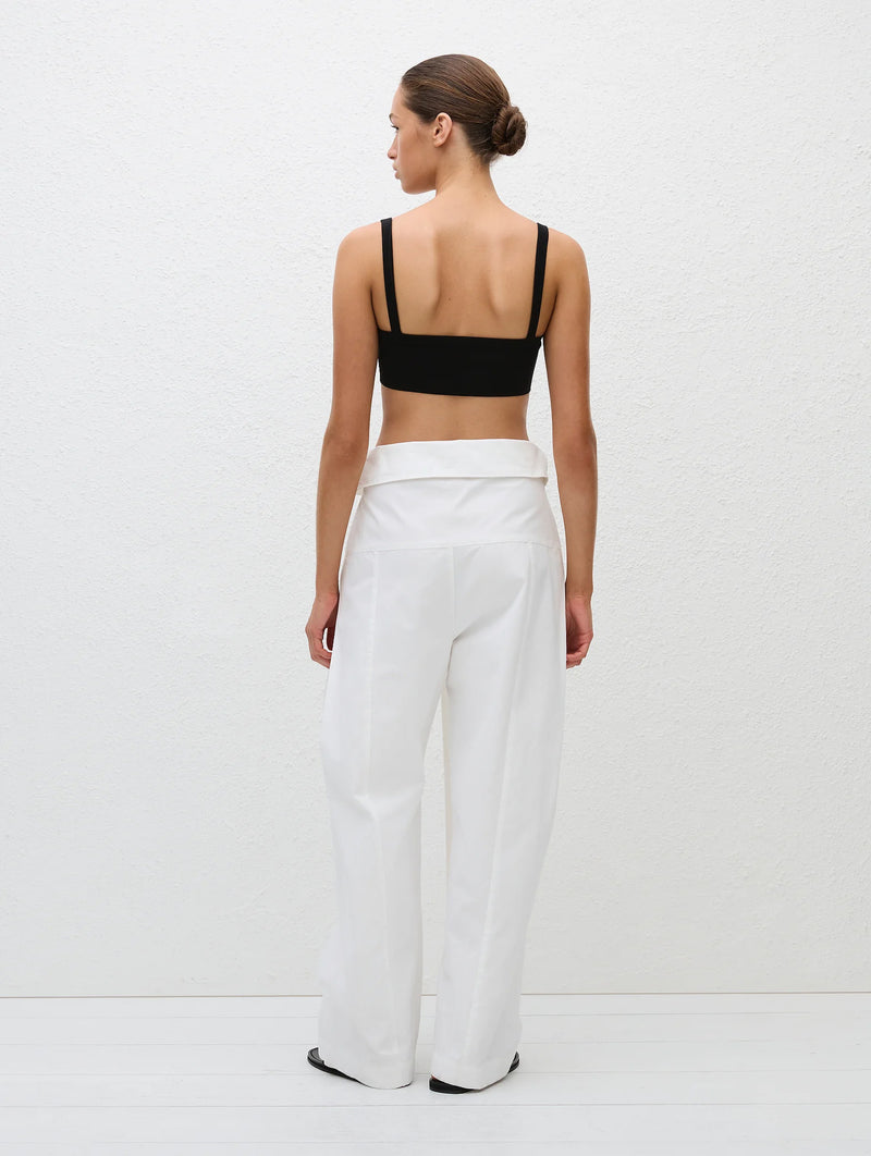 Fisherman Drawcord Pant in Chalk