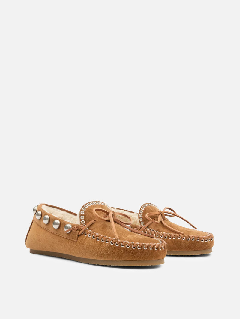 Fitza Shearling Loafer in Cognac
