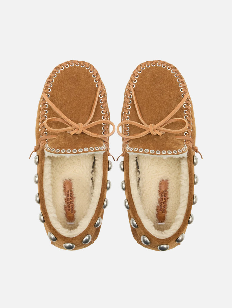 Fitza Shearling Loafer in Cognac