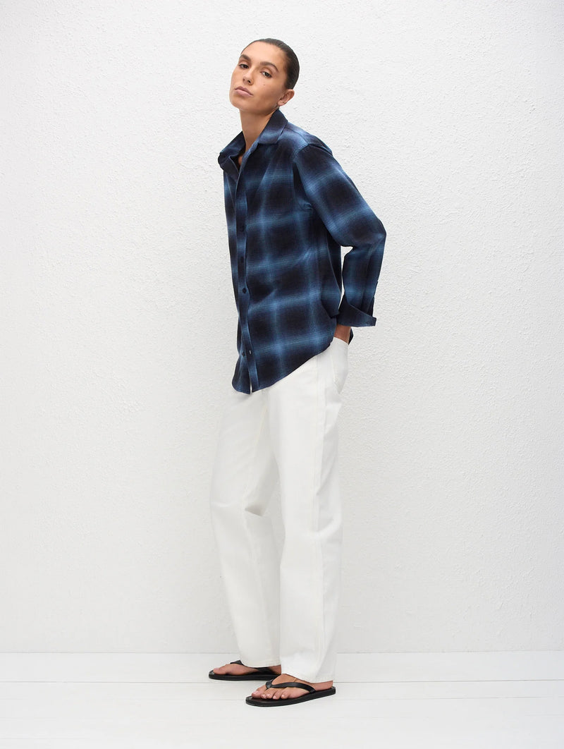 Flannel Shirt in Midnight Check