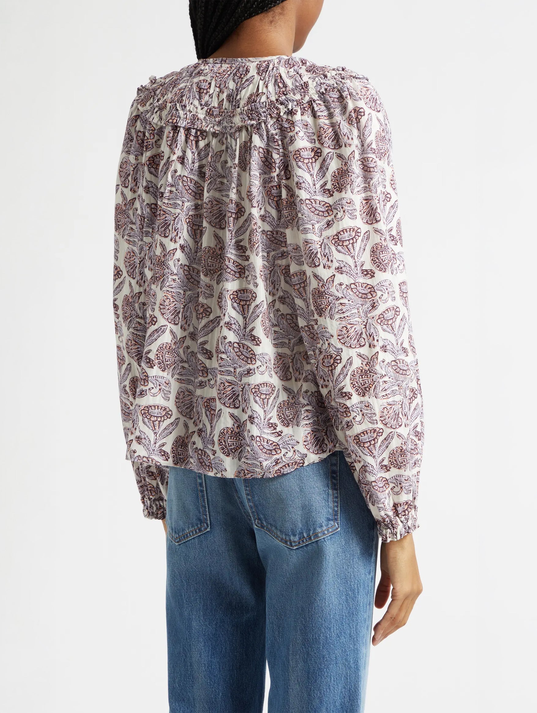 Florelle Cotton Blouse in Meadow