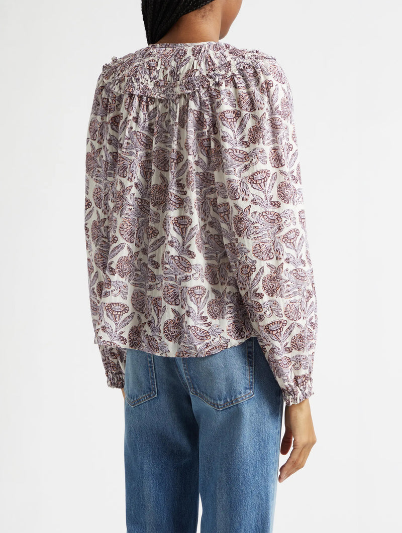 Florelle Cotton Blouse in Meadow