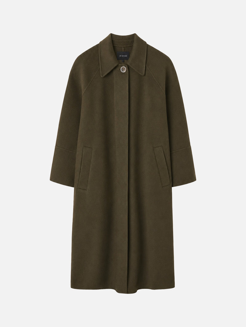 Florentine Cashmere Coat in Khaki