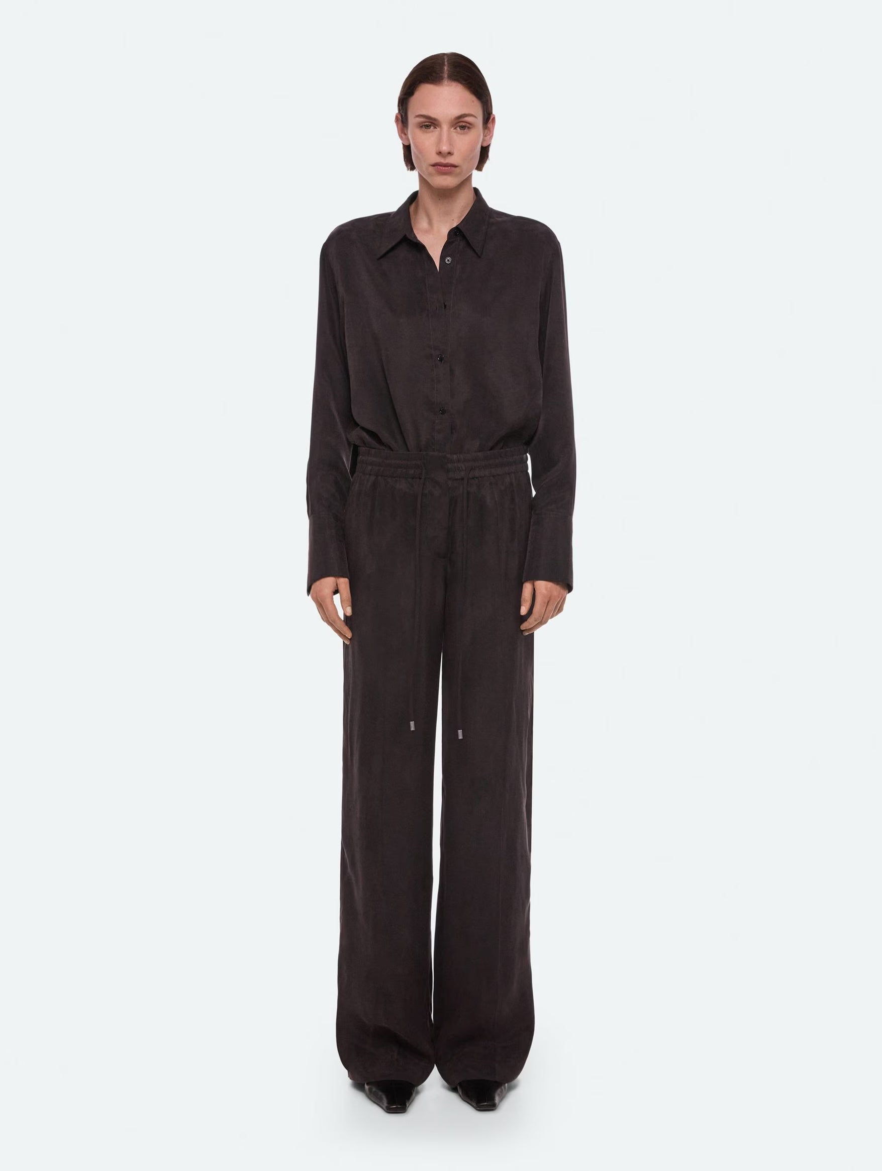 Fluid Pullon Pant in Truffle