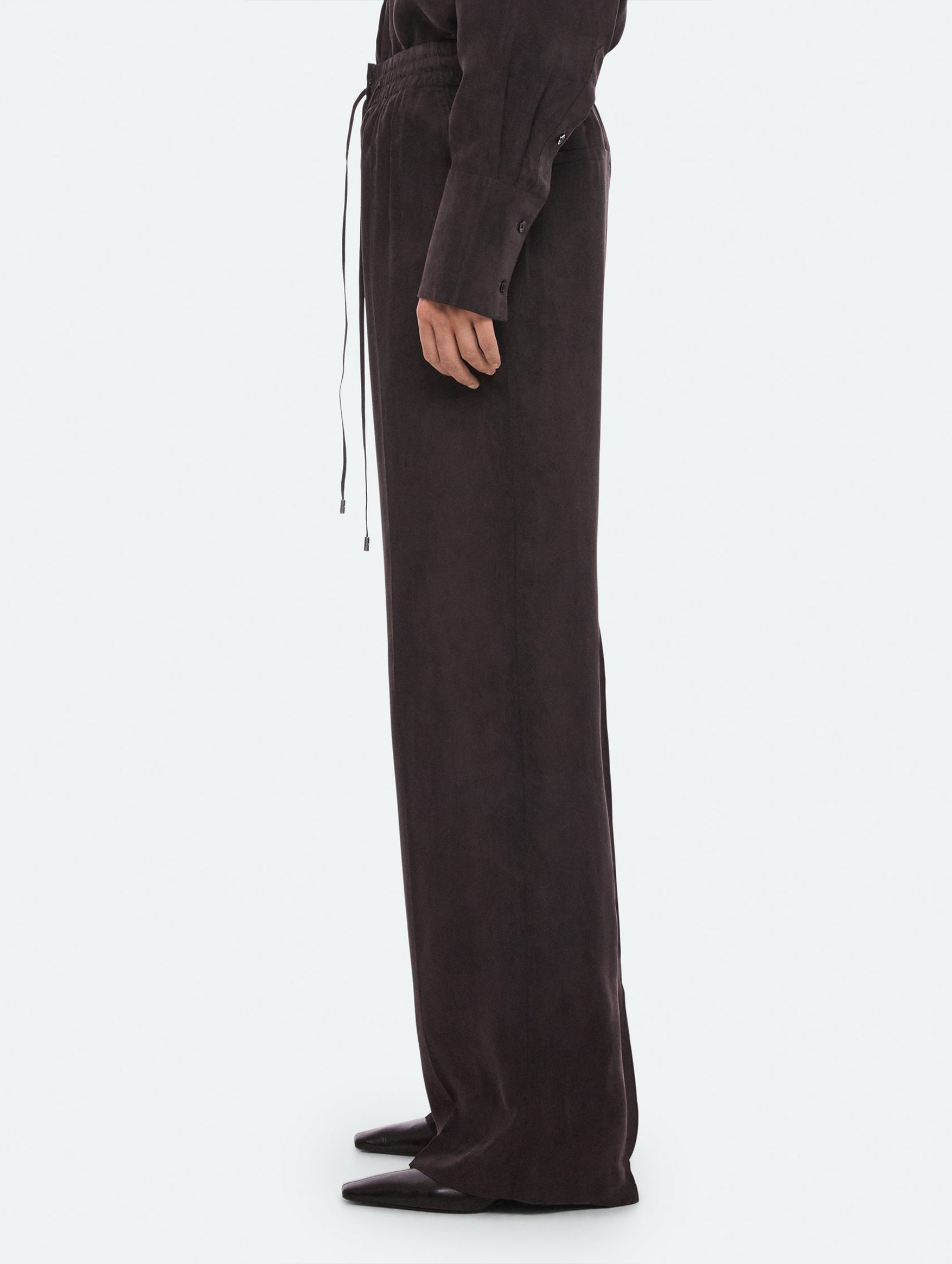Fluid Pullon Pant in Truffle