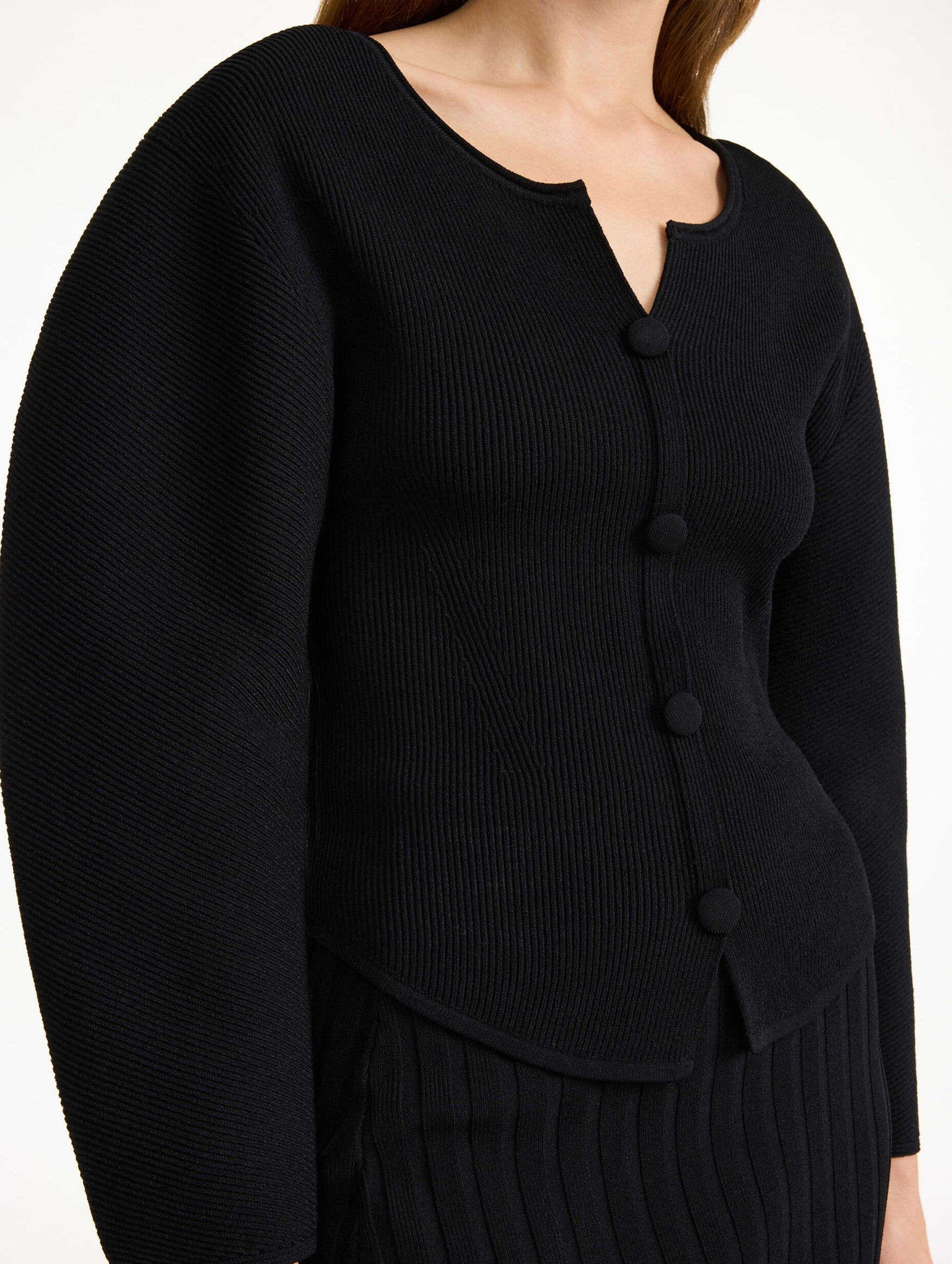 Francinas Ribbed Sweater in Black