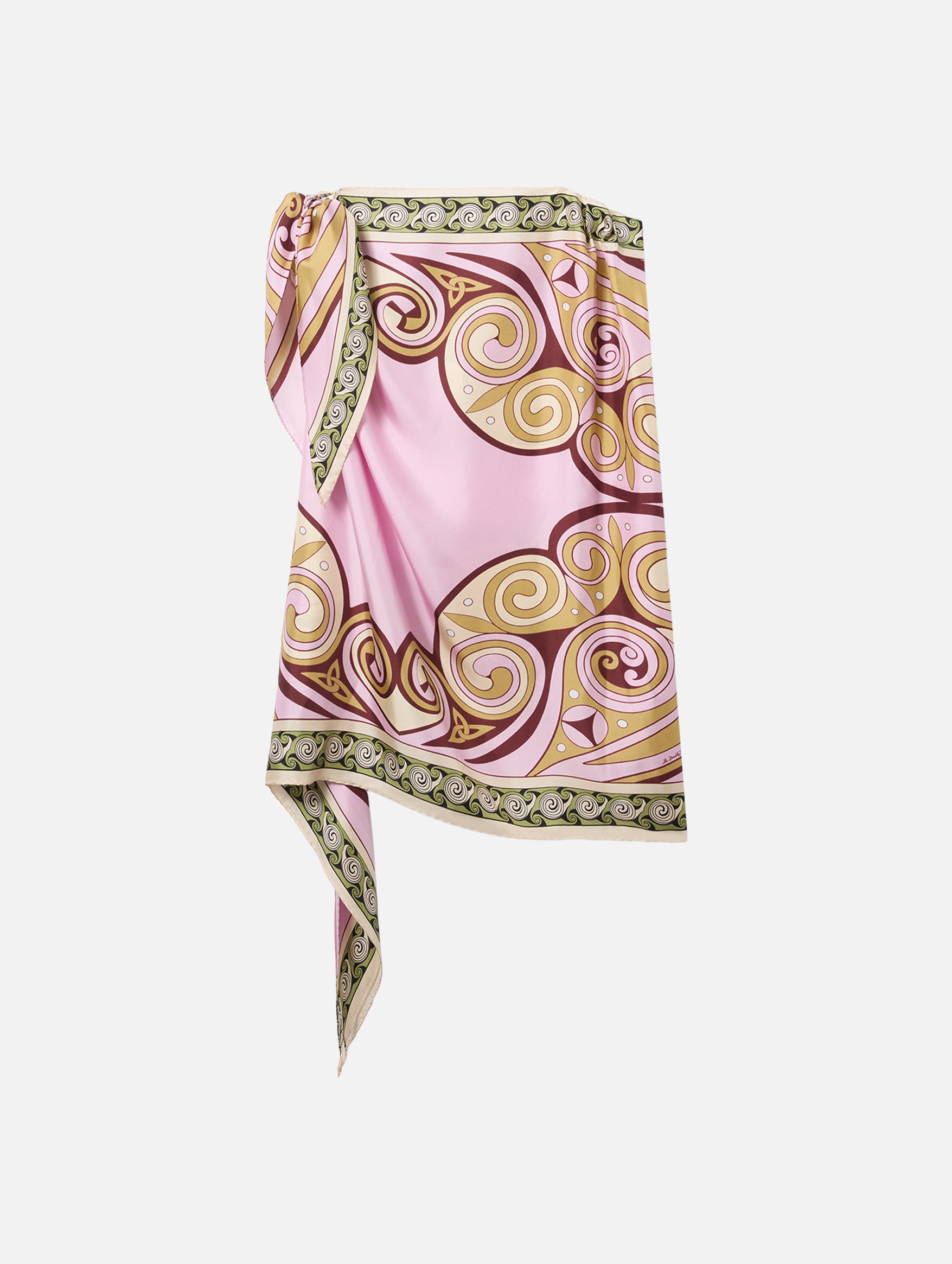 Full-On Foulard in Kells Swirl Placée Burgundy