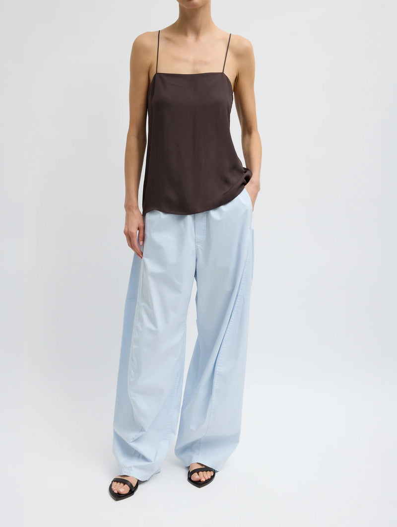 Garment Dyed Silky Cotton Winslow Pull On Pant in Pale Blue (Regular)
