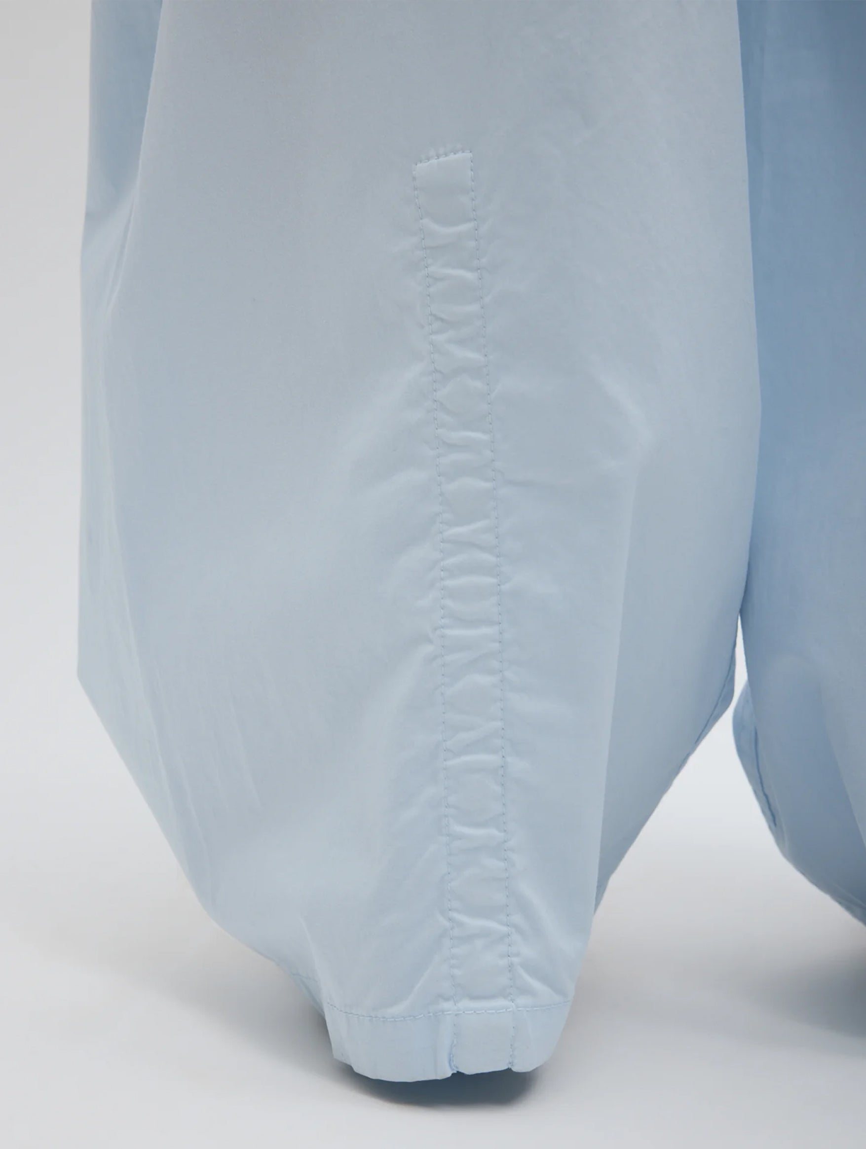 Garment Dyed Silky Cotton Winslow Pull On Pant in Pale Blue (Short)