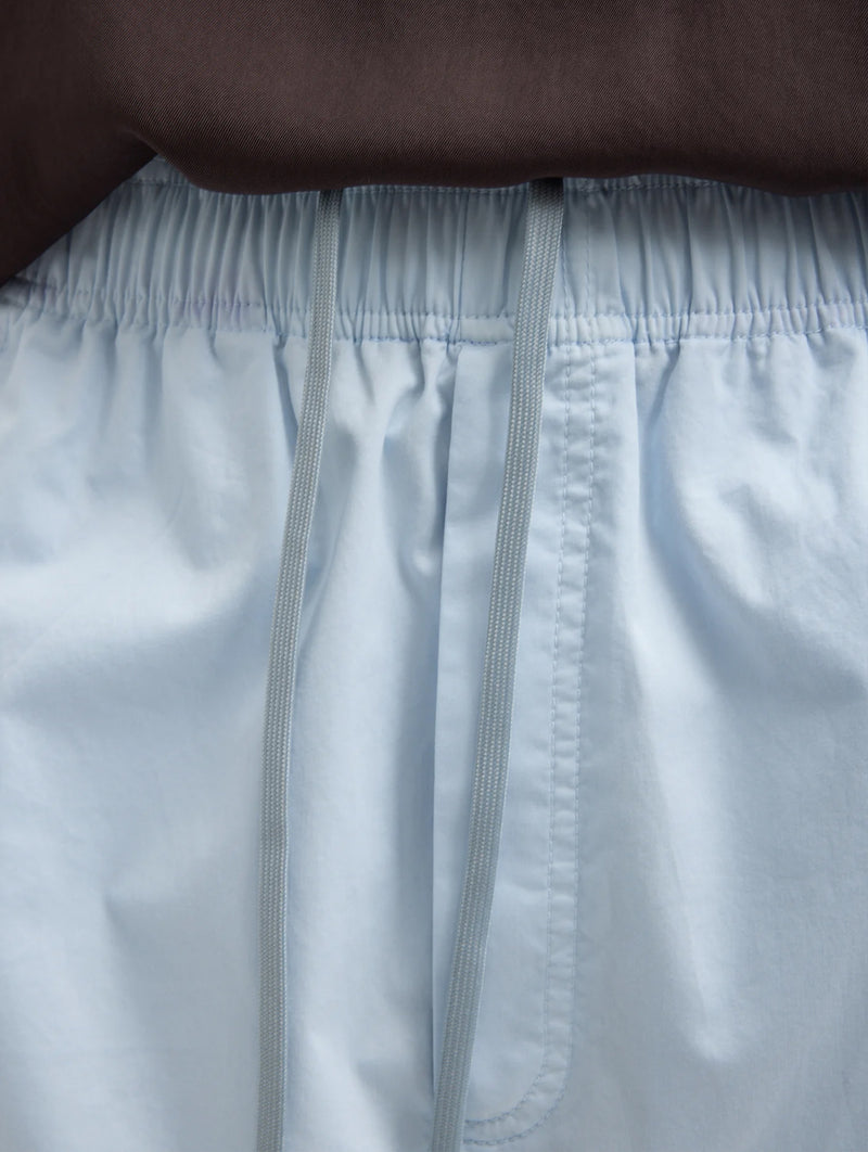 Garment Dyed Silky Cotton Winslow Pull On Pant in Pale Blue (Short)