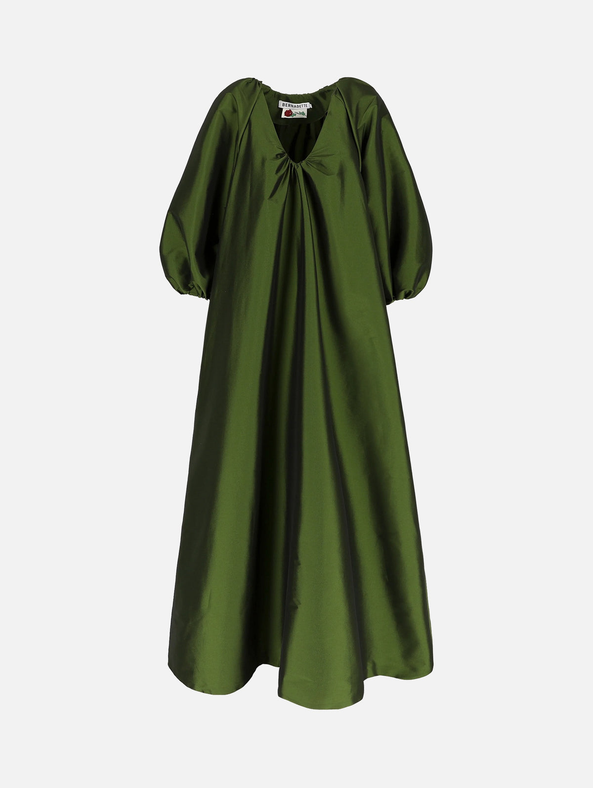 George Dress in Dark Lime