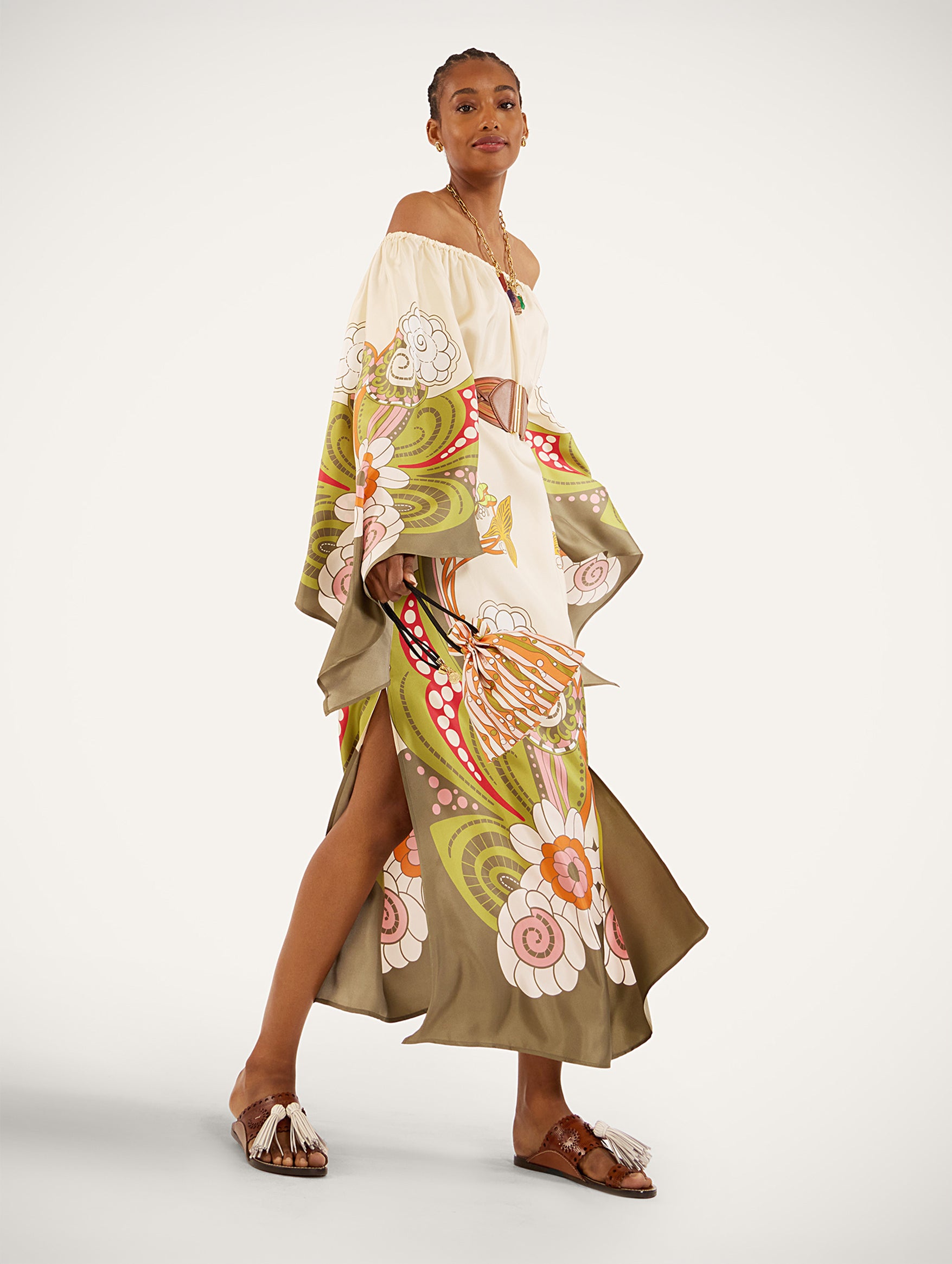 Goddess Dress in Ambrosia Placée Ivory