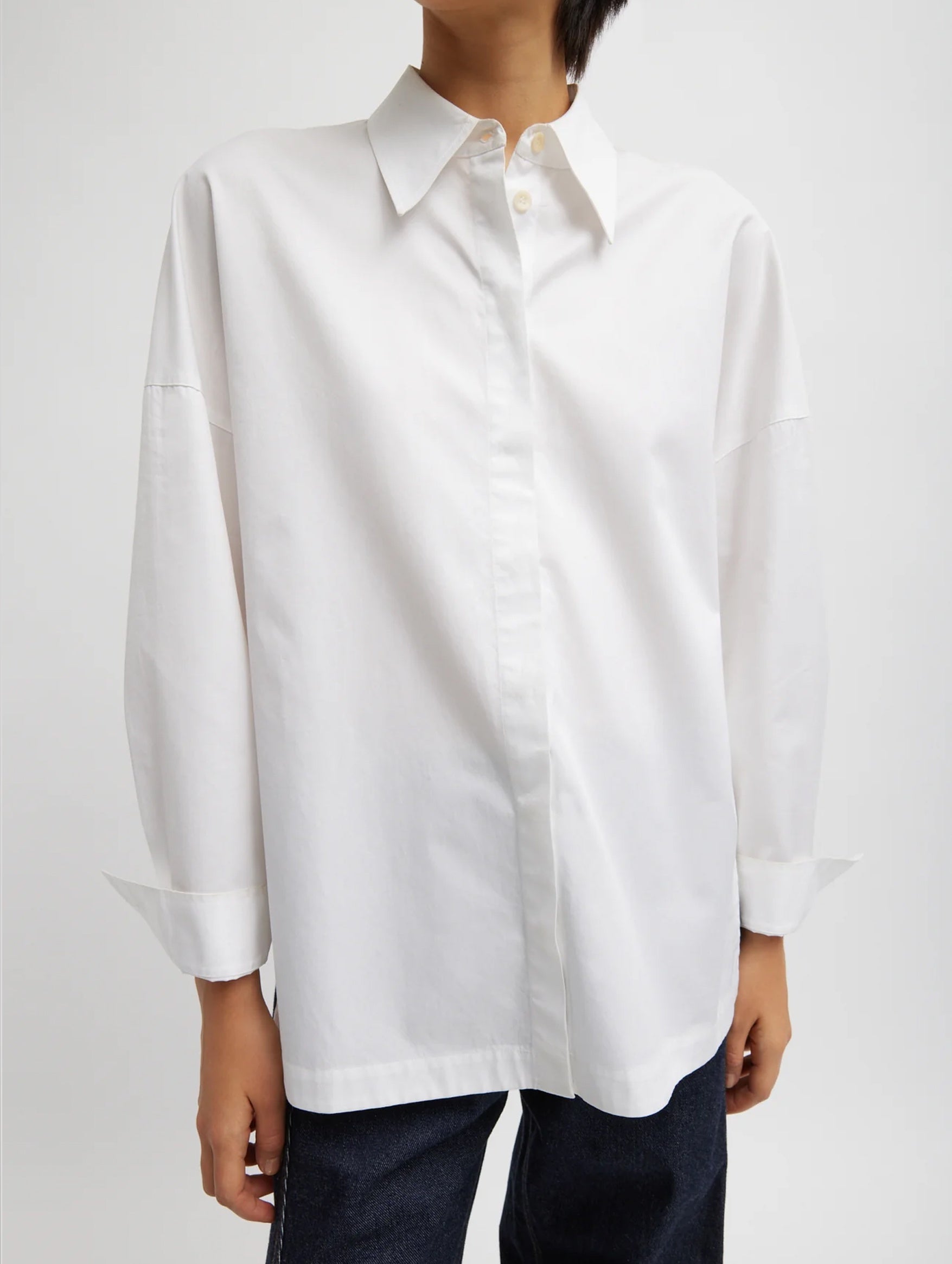 Gabe Oversized Shirt in White