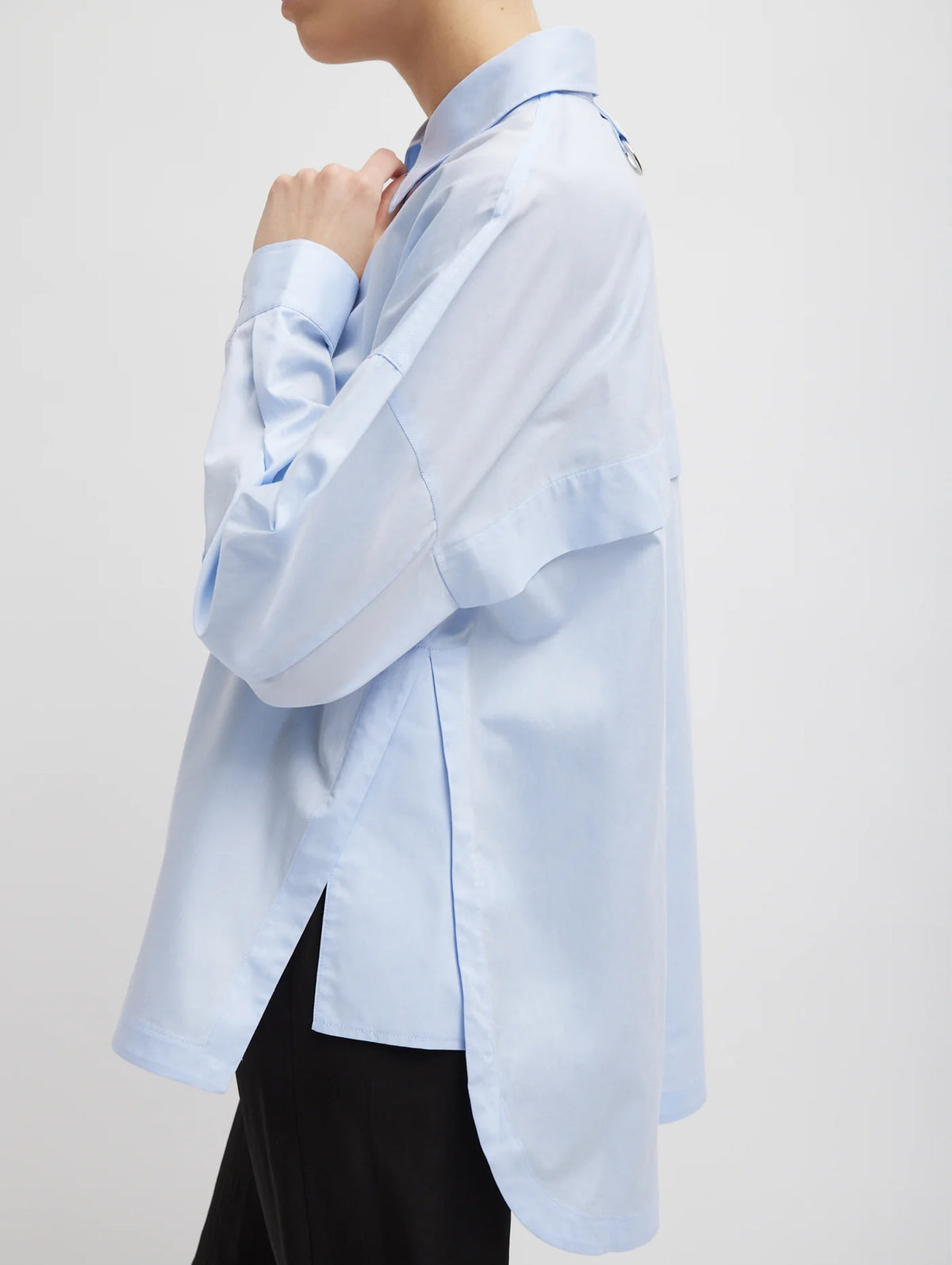 Gabe Oversized Shirt in Blue