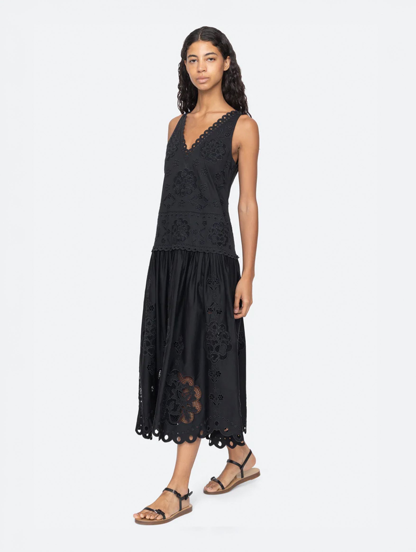 Gardener Maxi Dress in Black
