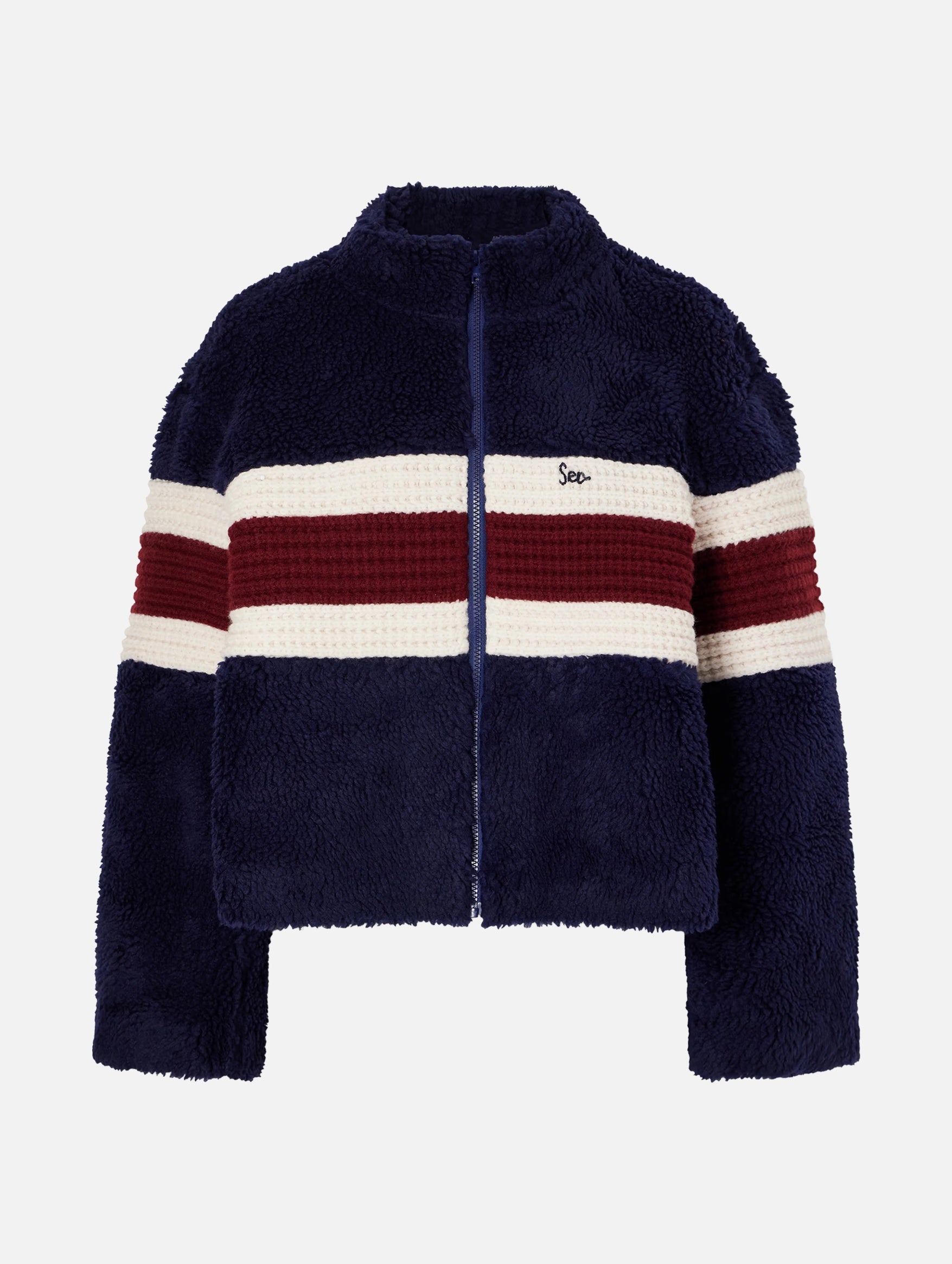 Georgie Fleece Jacket in Navy