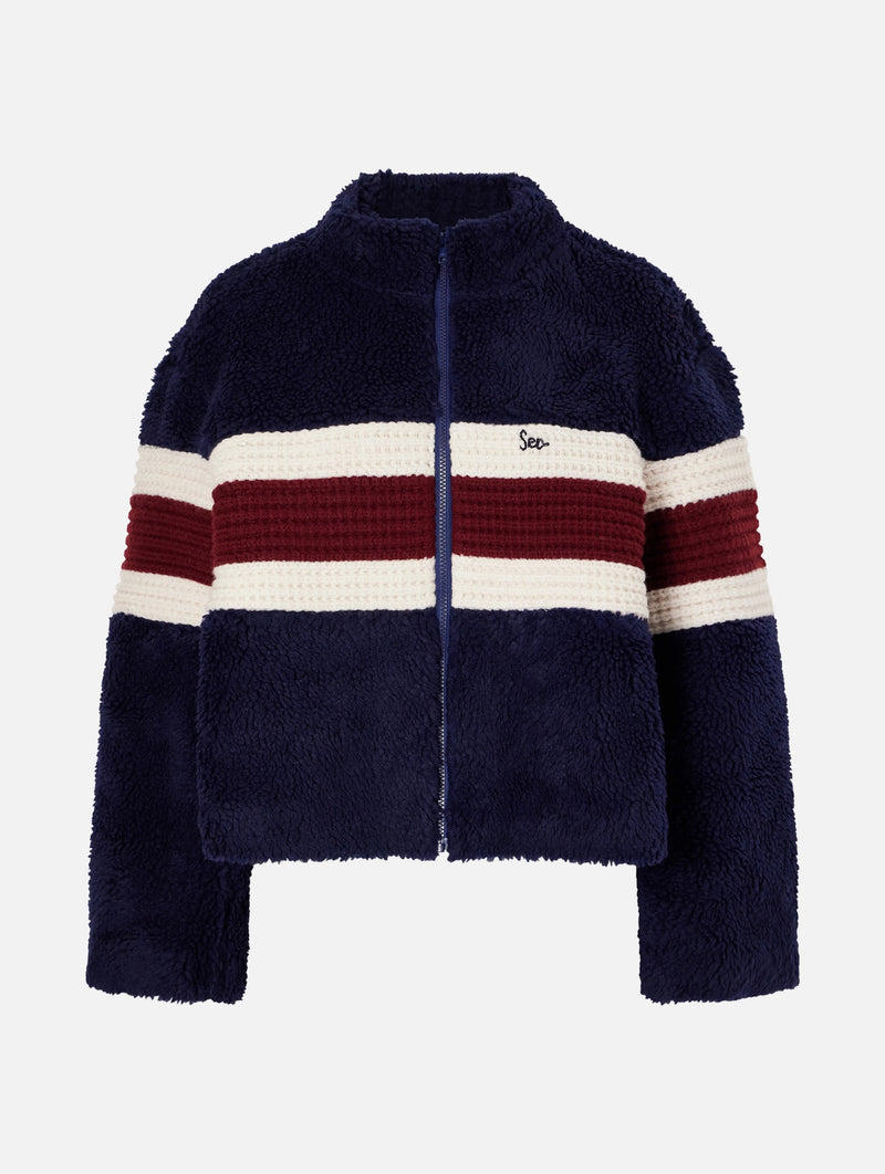 Georgie Fleece Jacket in Navy
