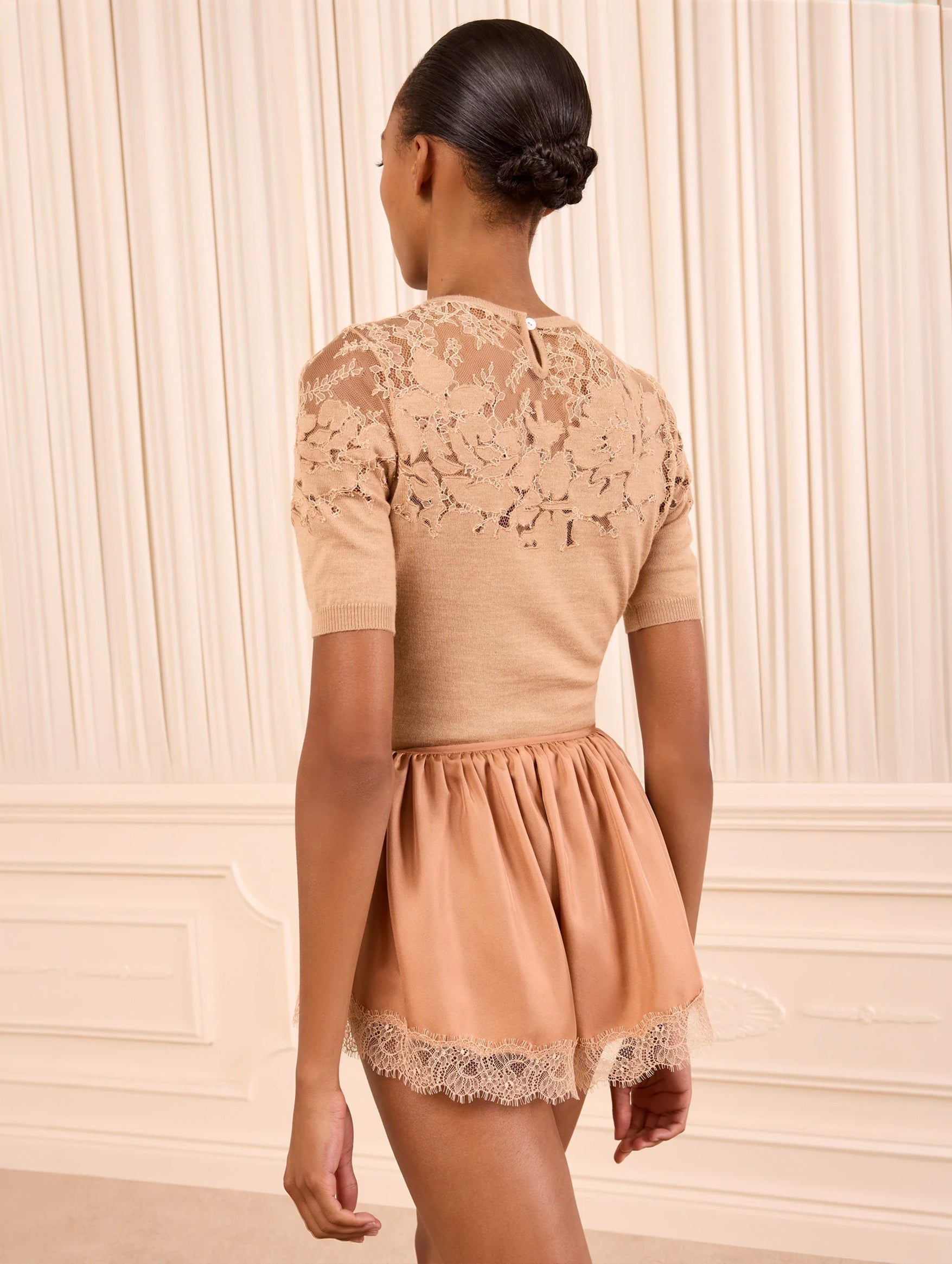 Georgina Silk Short in Macaroon