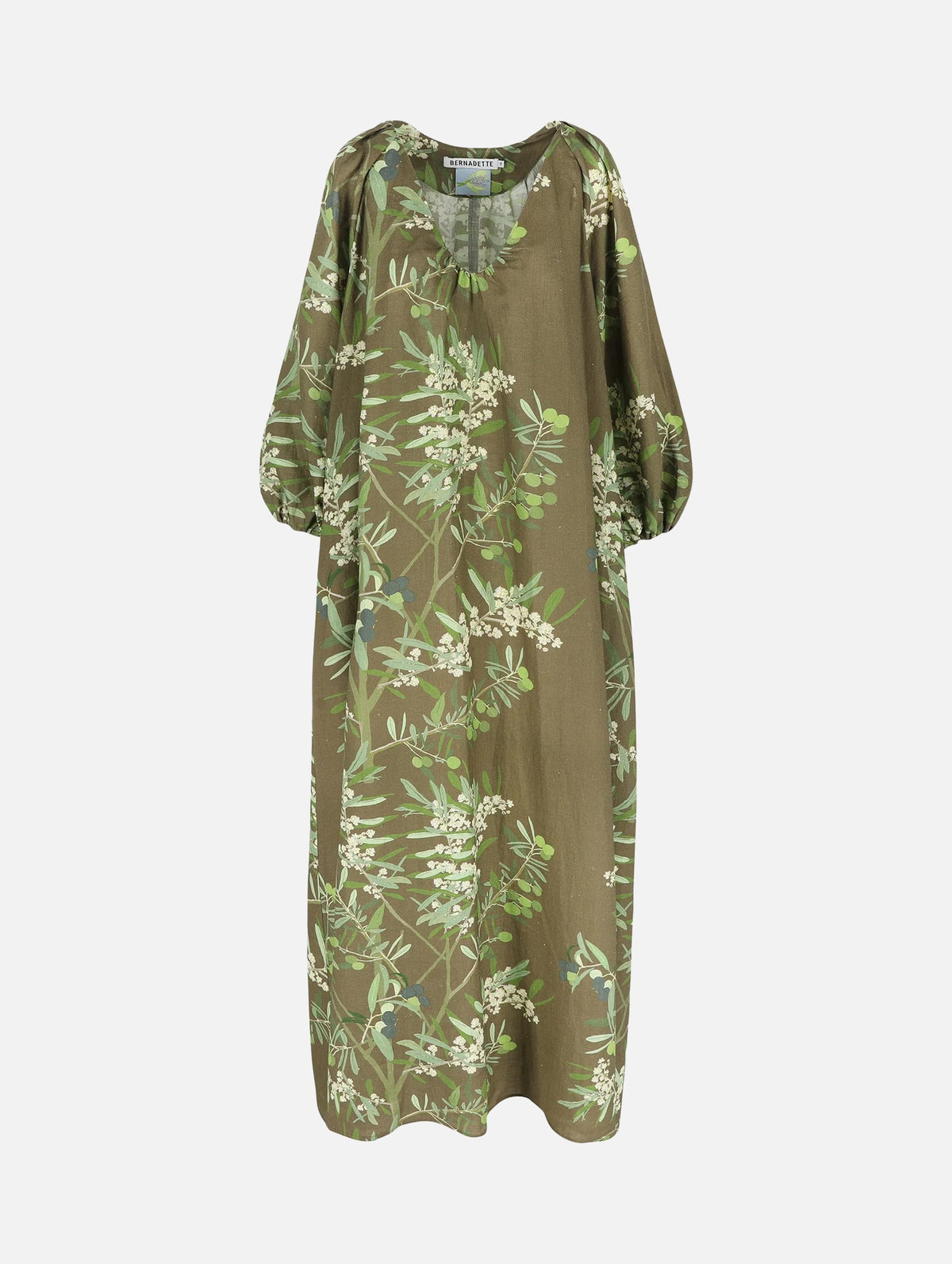 Georgio Dress in Olive Tree/Chocolate