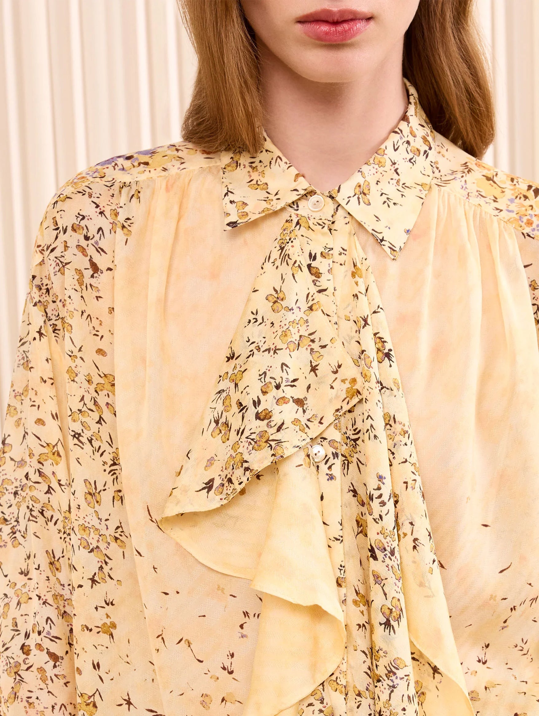 Gesture Silk Blouse in Forsythia
