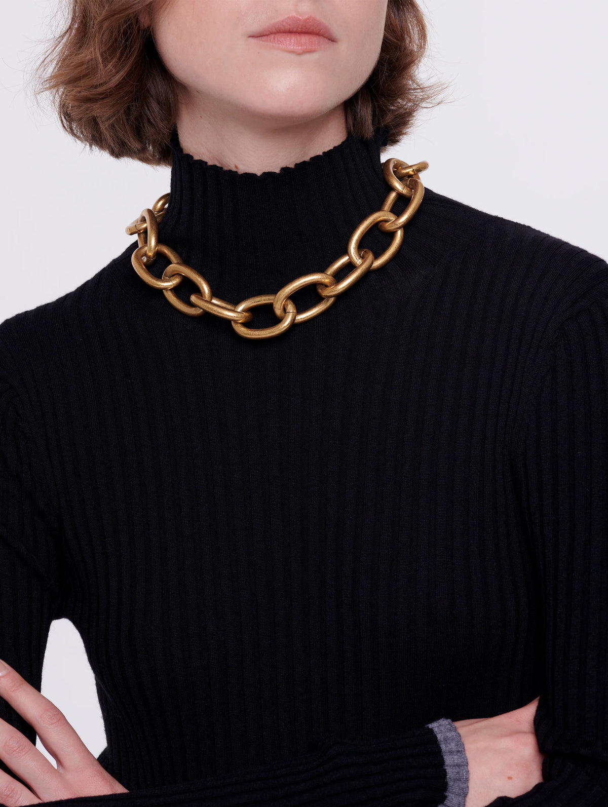 Chunky Chain Necklace in Gold