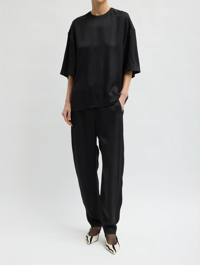 Eco Acetate Viscose Grace Trouser in Black