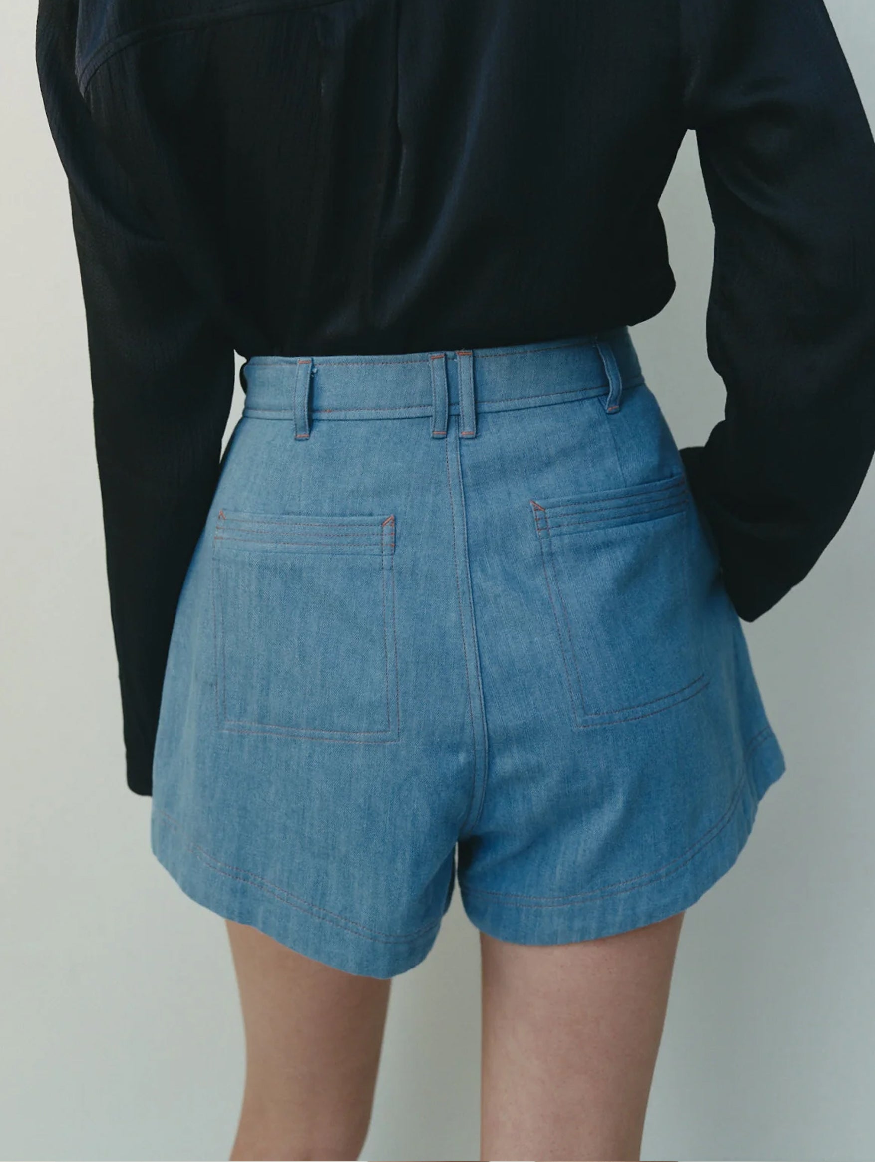 Greco Short in Vintage Denim