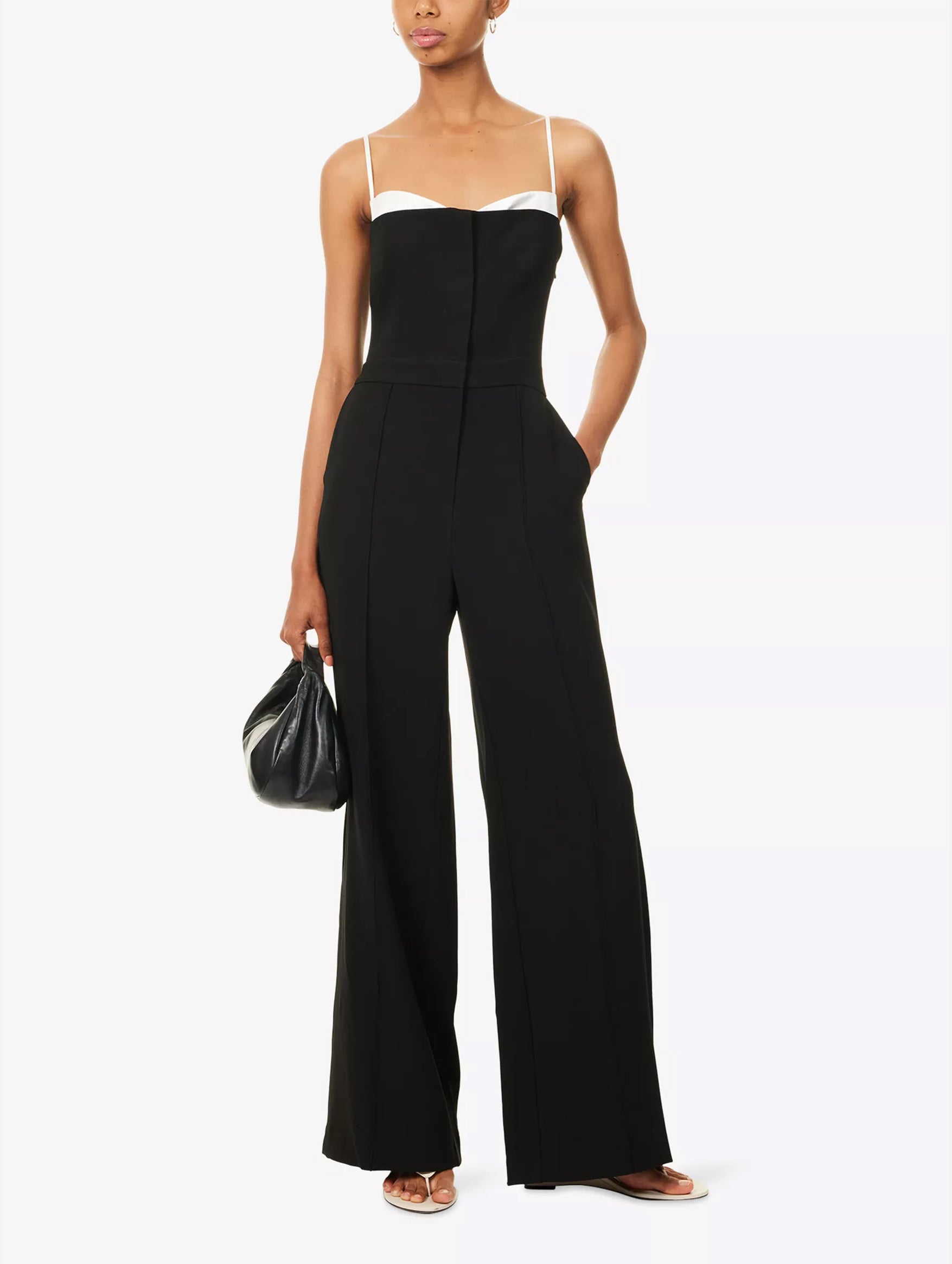 Hazel Bustier Jumpsuit in Black Multi