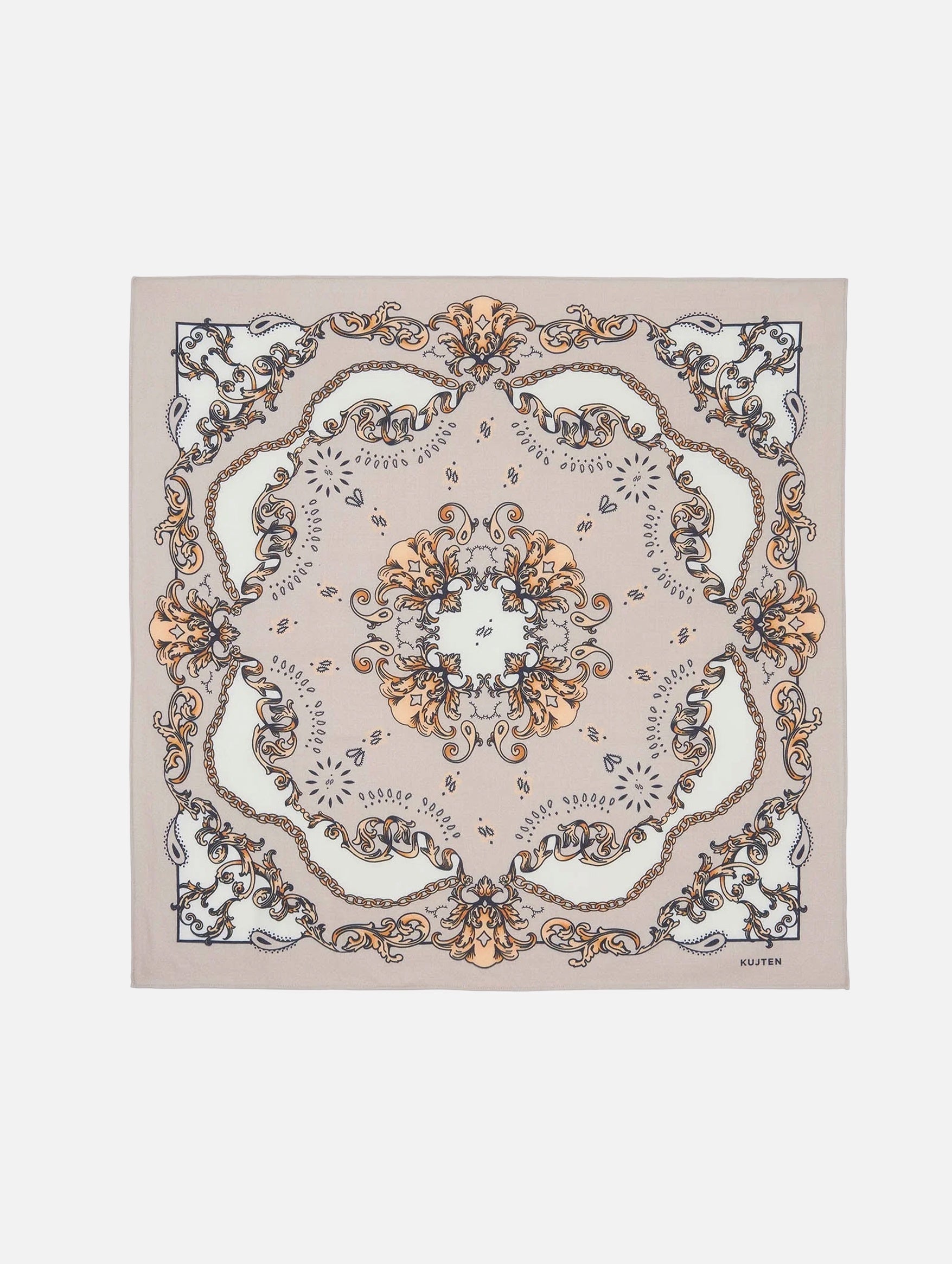 Helia Large Bandana in Beige Chine